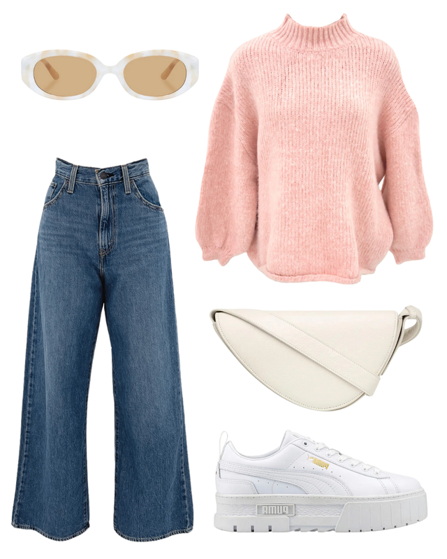 Alfie Knit Jumper in Blush