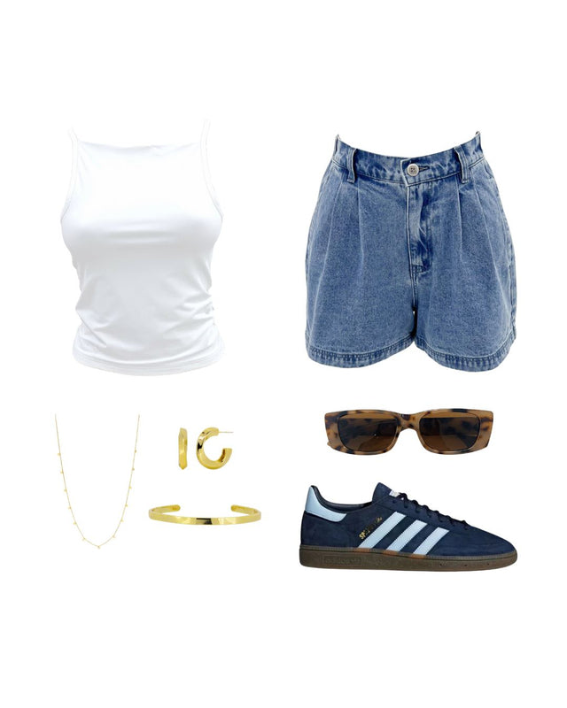 Tatum Denim Short Blue Haze