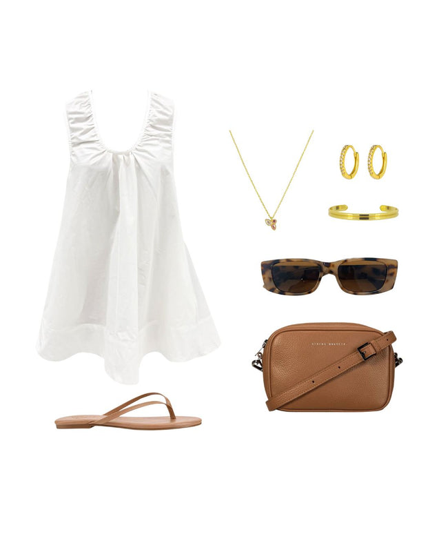 Zahni Mini Dress White