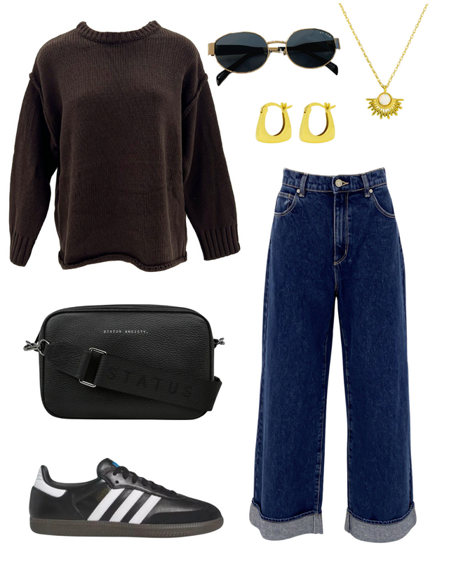 Antonia Knit in rich chocolate brown