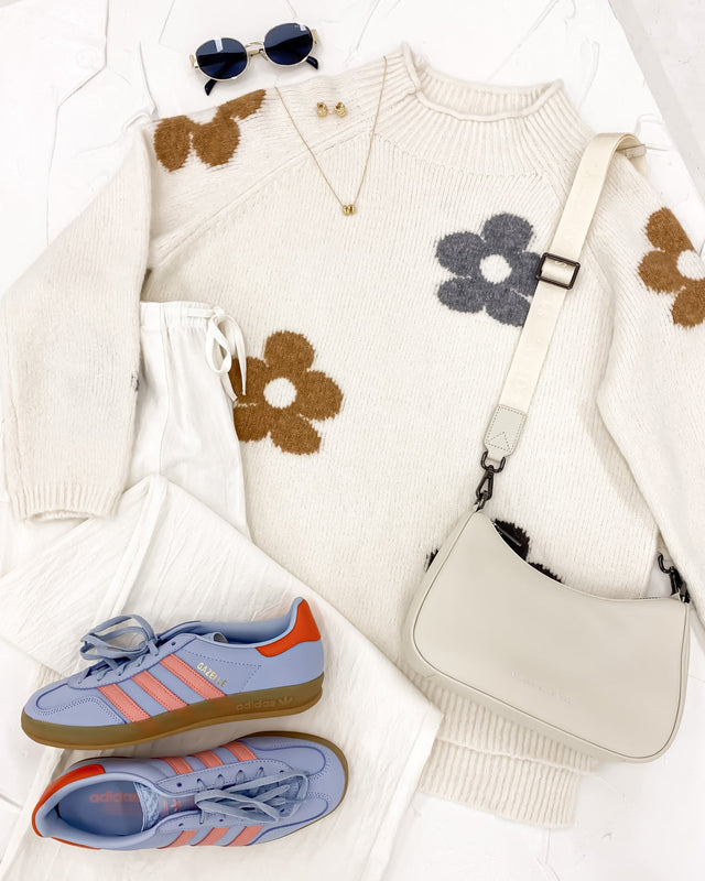 The Daisy Knit Jumper in Winter White
