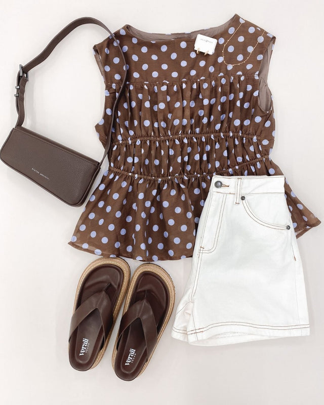 Vienne Top Chocolate Polka Dot