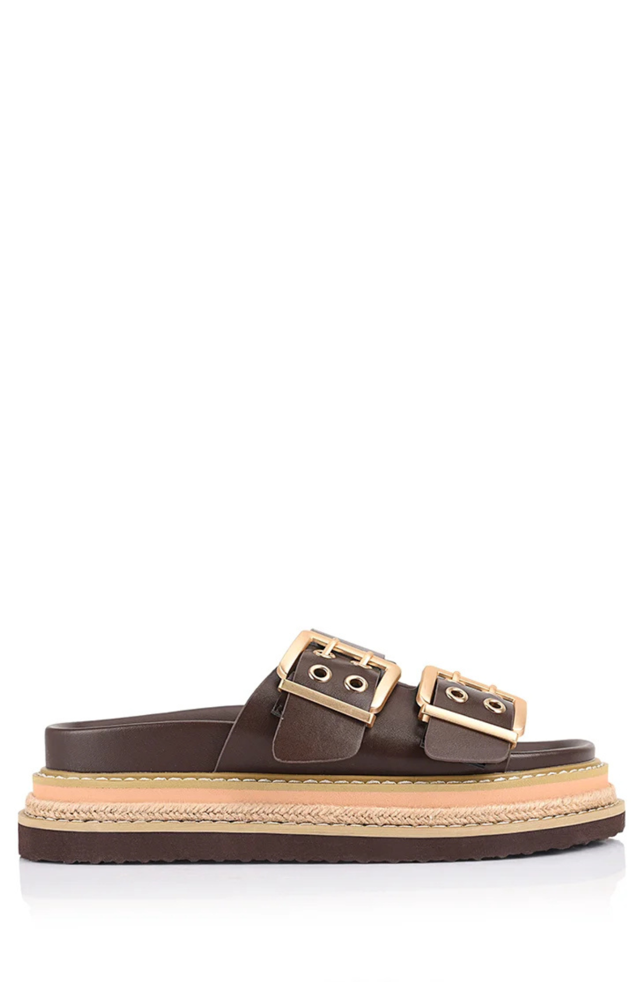 Thatcher Platform Slides Chocolate Brown