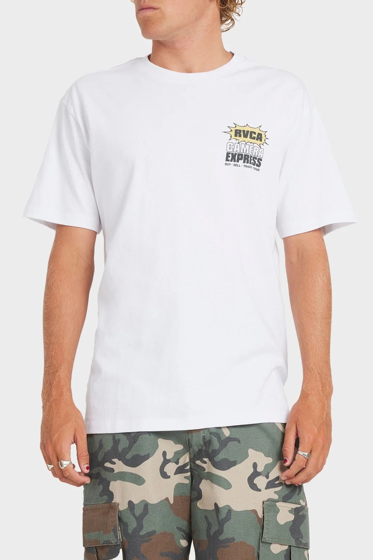 Camera Express Short Sleeve Tee White