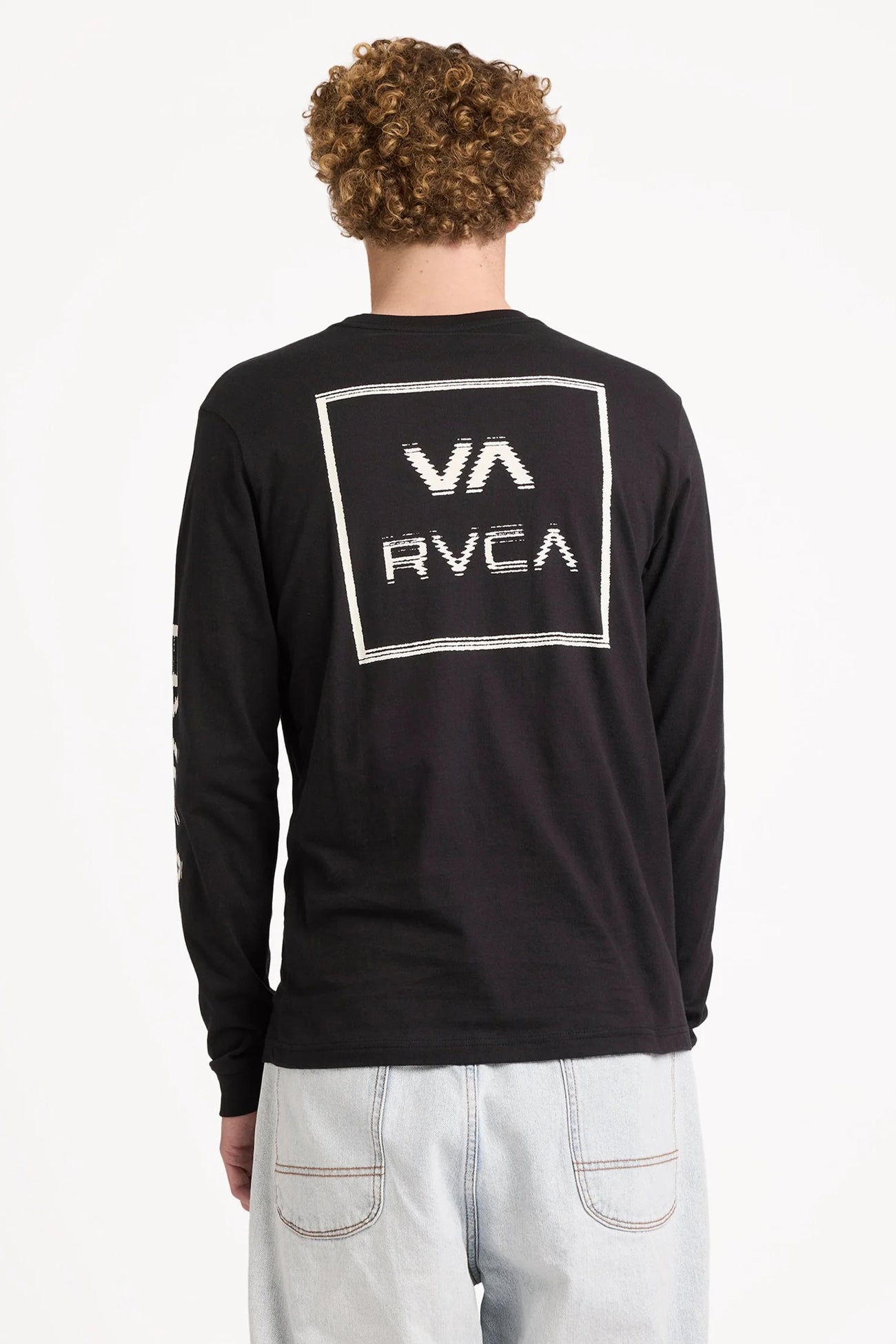 RVCA Glitch Long Sleeve Tee Black