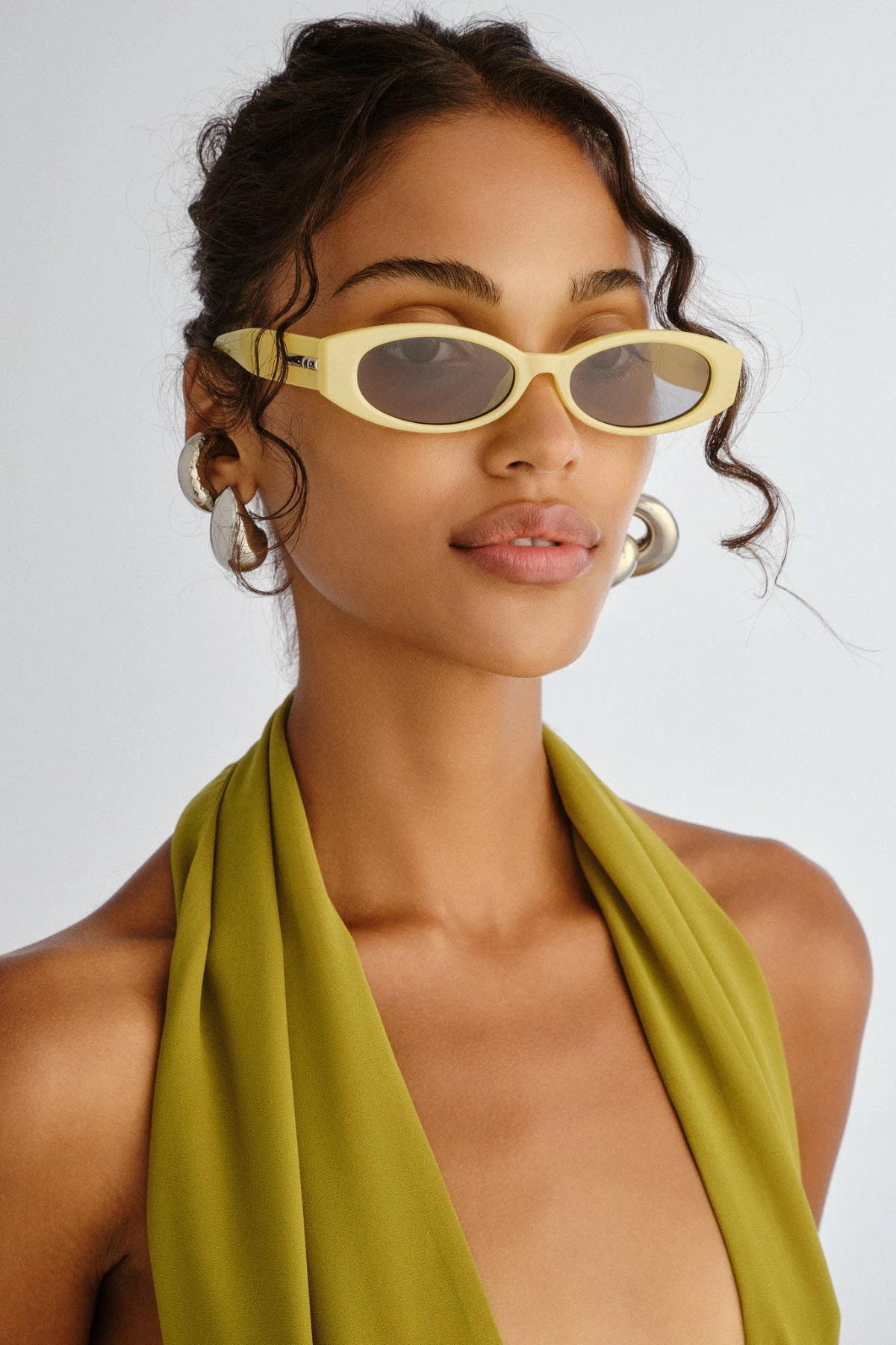 Belladonna Sunglasses Acid Yellow Pearl