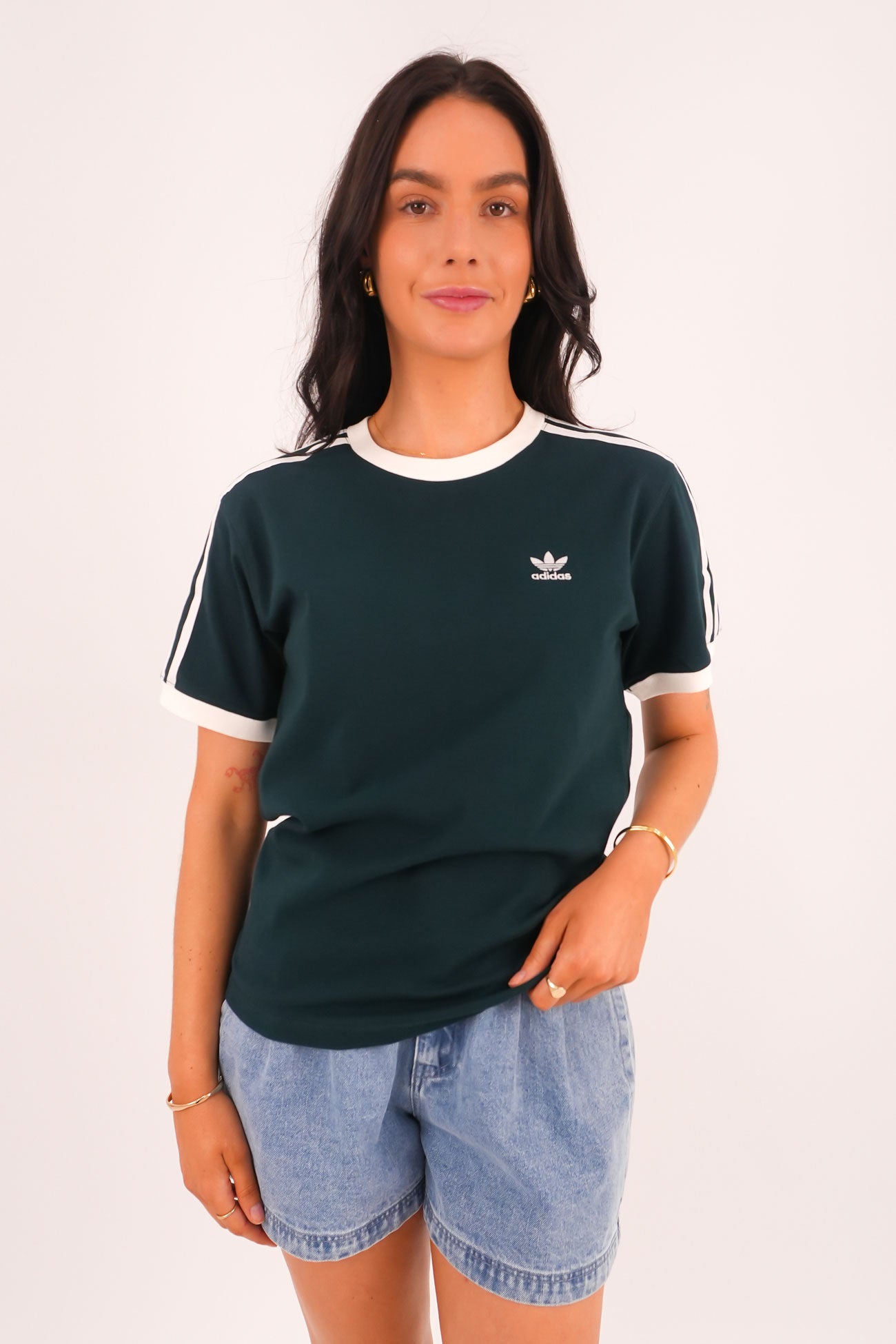 3 Stripe Tee Aurora Ivy