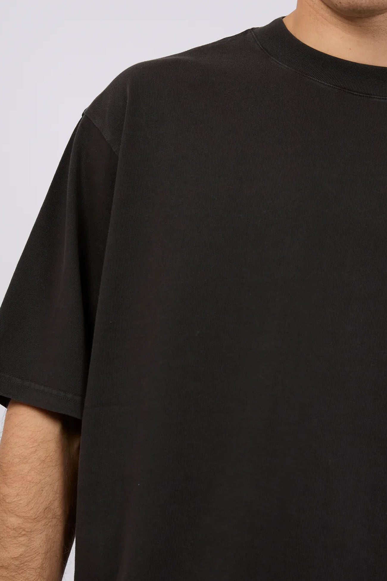 Heavy Weight Tee Washed Black