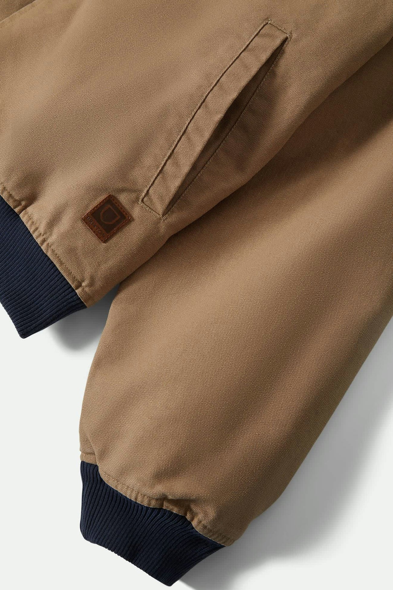 Canvas Hooded Bomber Jacket Khaki Mood Indigo