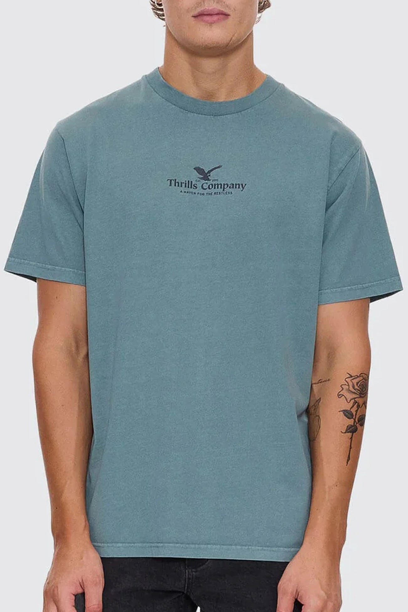 A Haven For The Restless Merch Fit Tee Green Coast