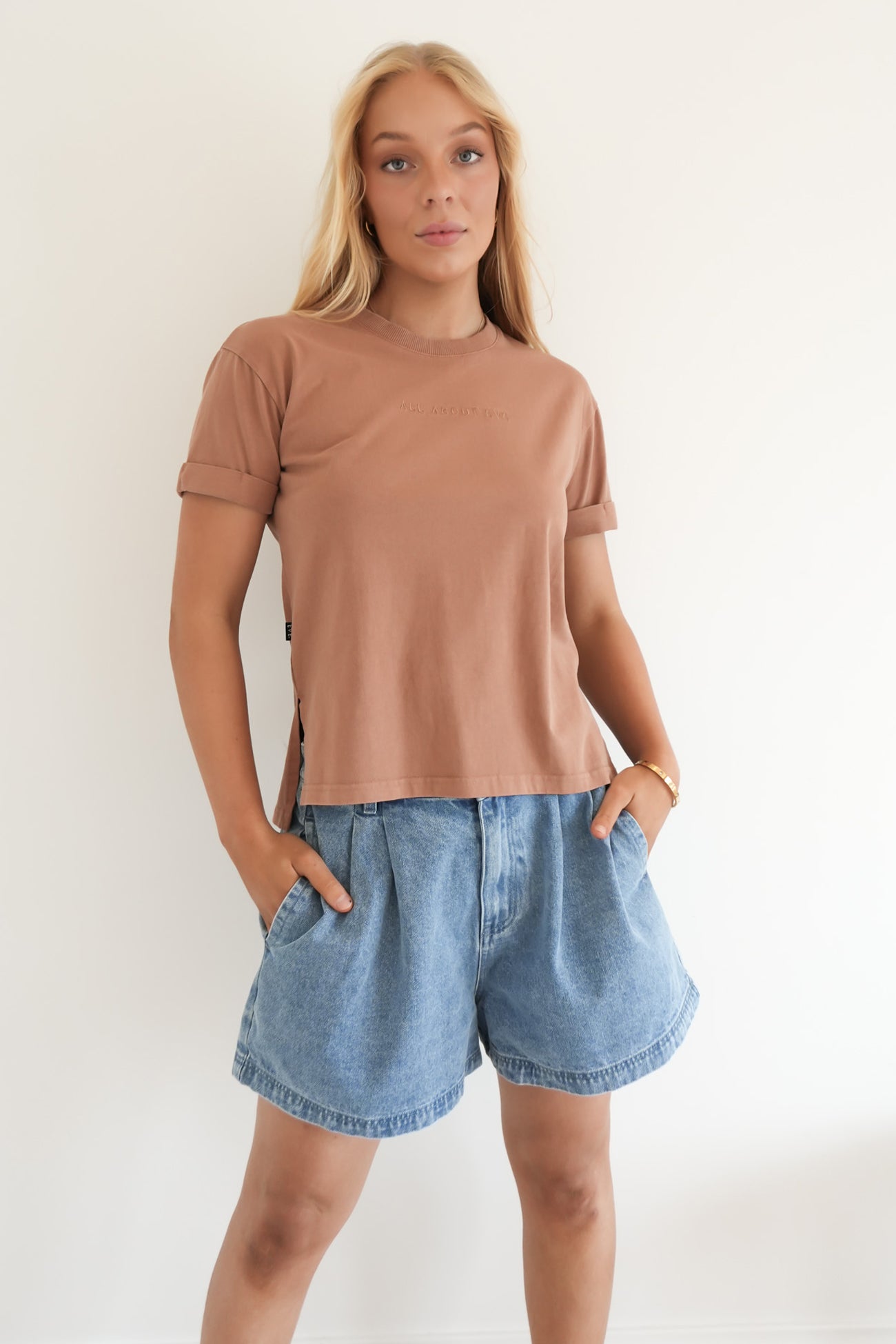 AAE Washed Tee Cinnamon