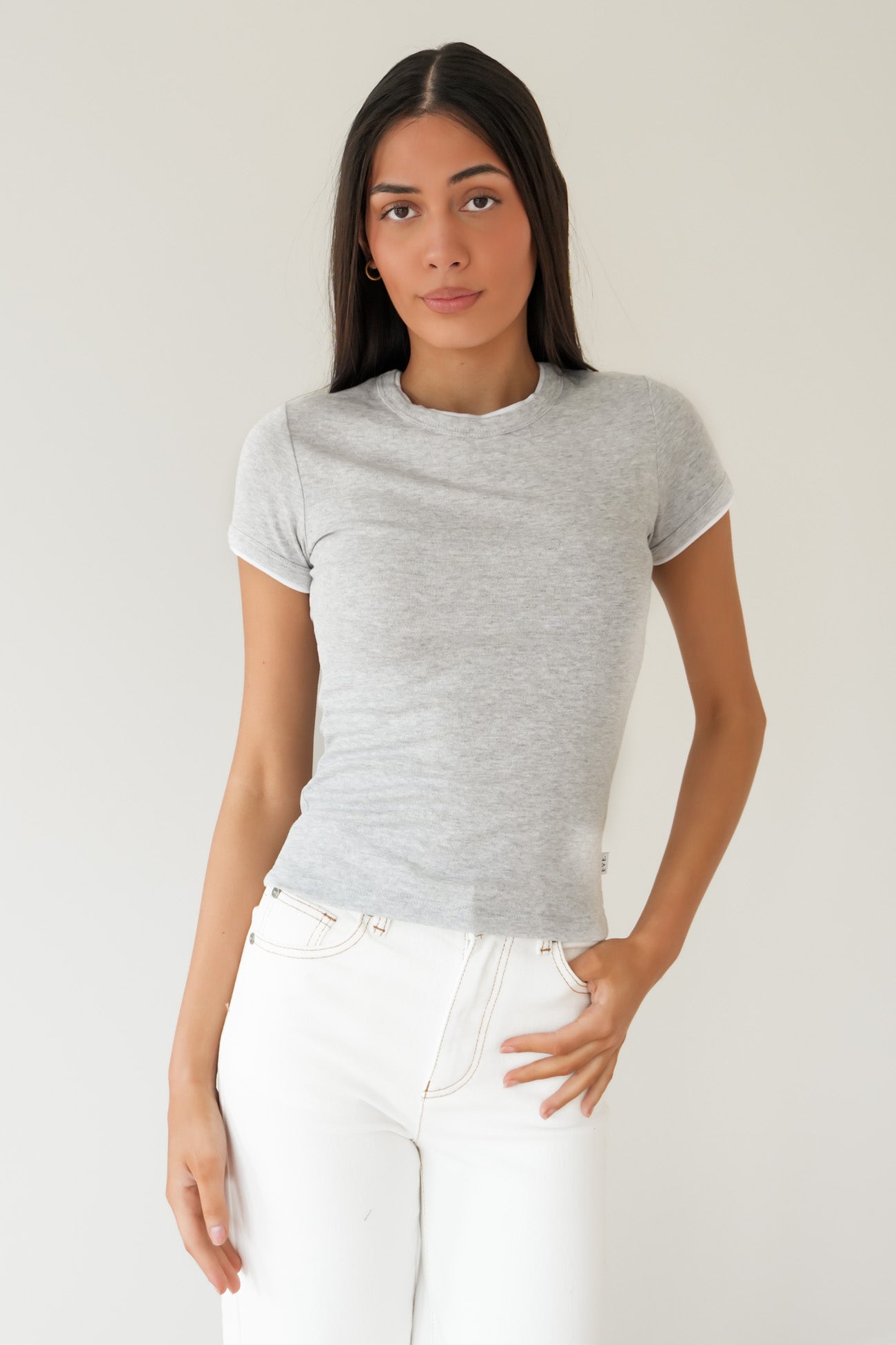 AAE Layers Tee Grey Marle