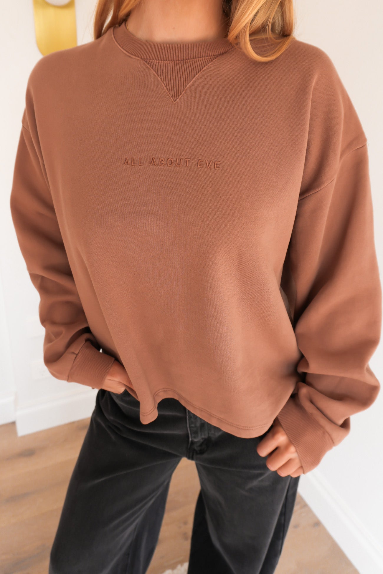 AAE Washed Box Crew Cinnamon