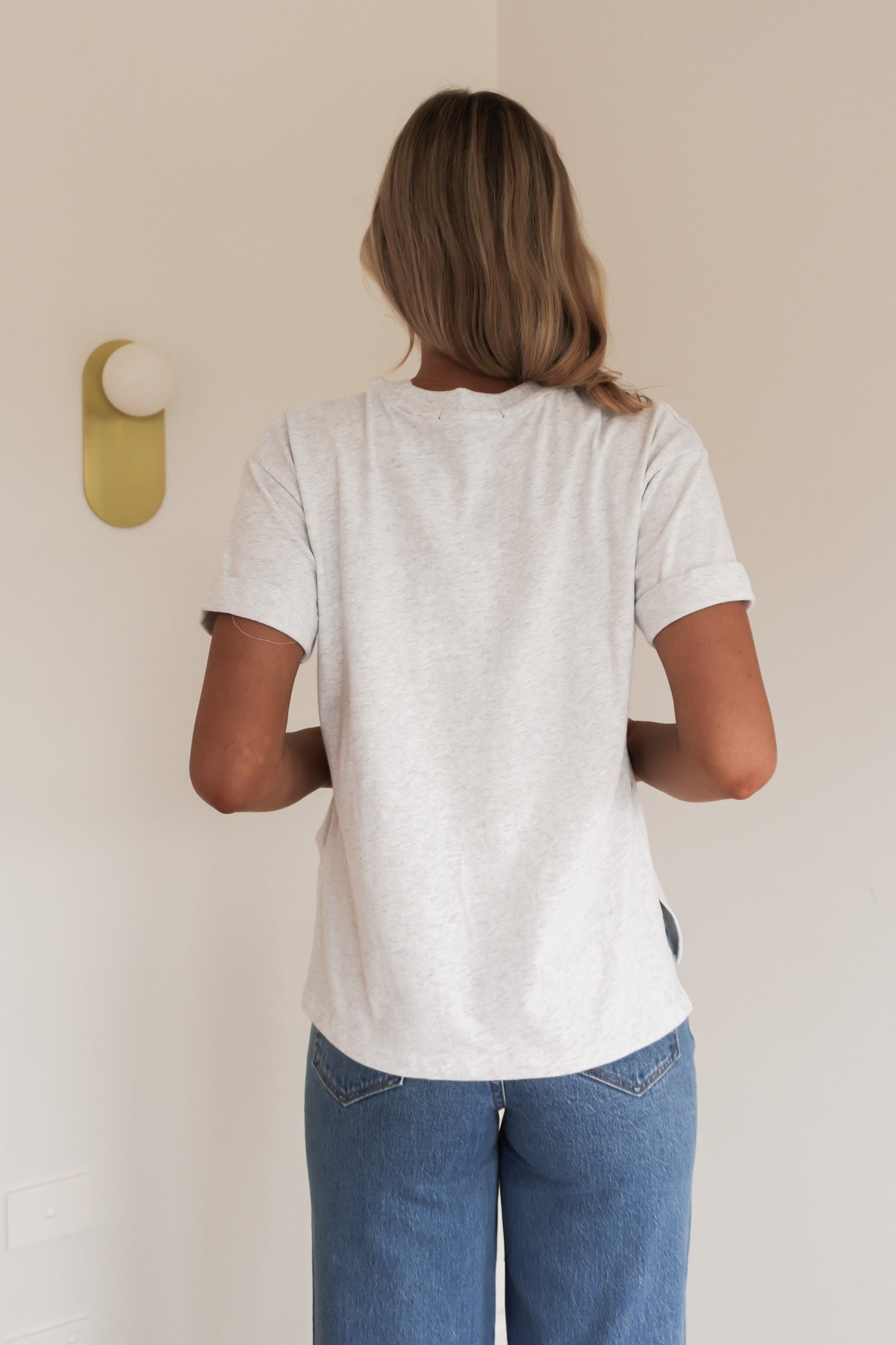 AAE Washed Tee Snow Marle