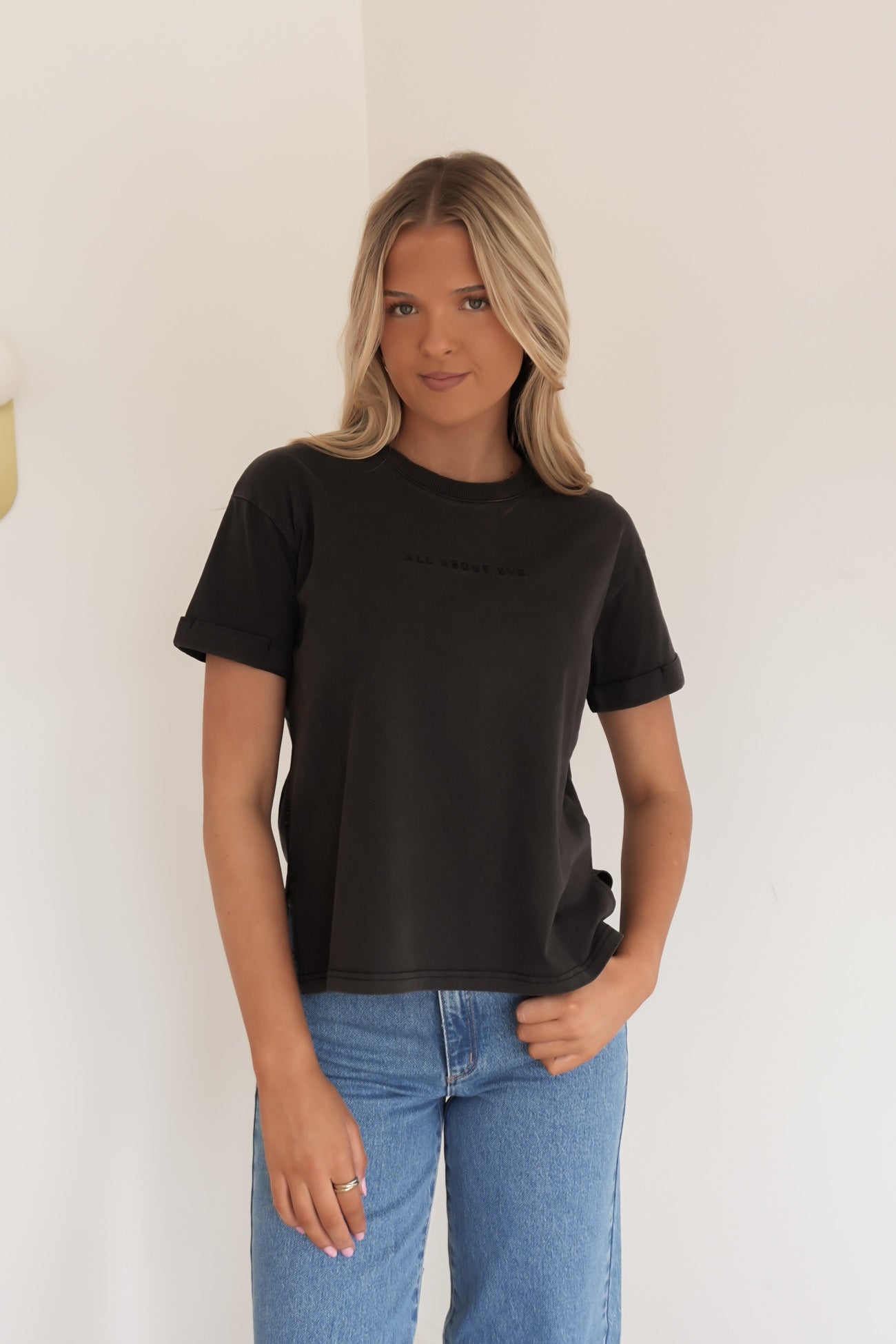 AAE Washed Tee Washed Black