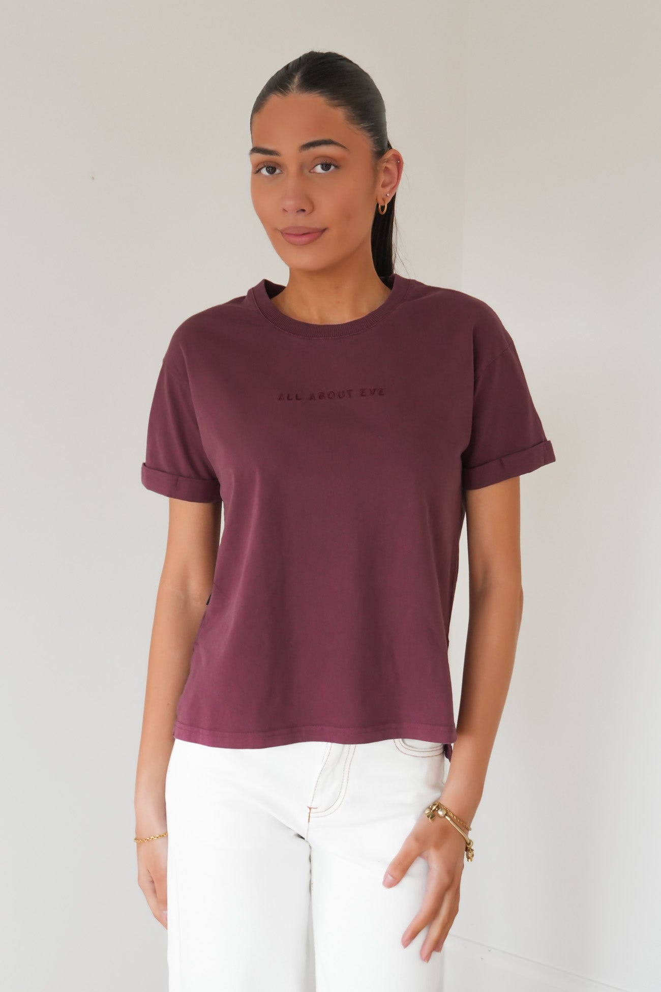 AAE Washed Tee Wine