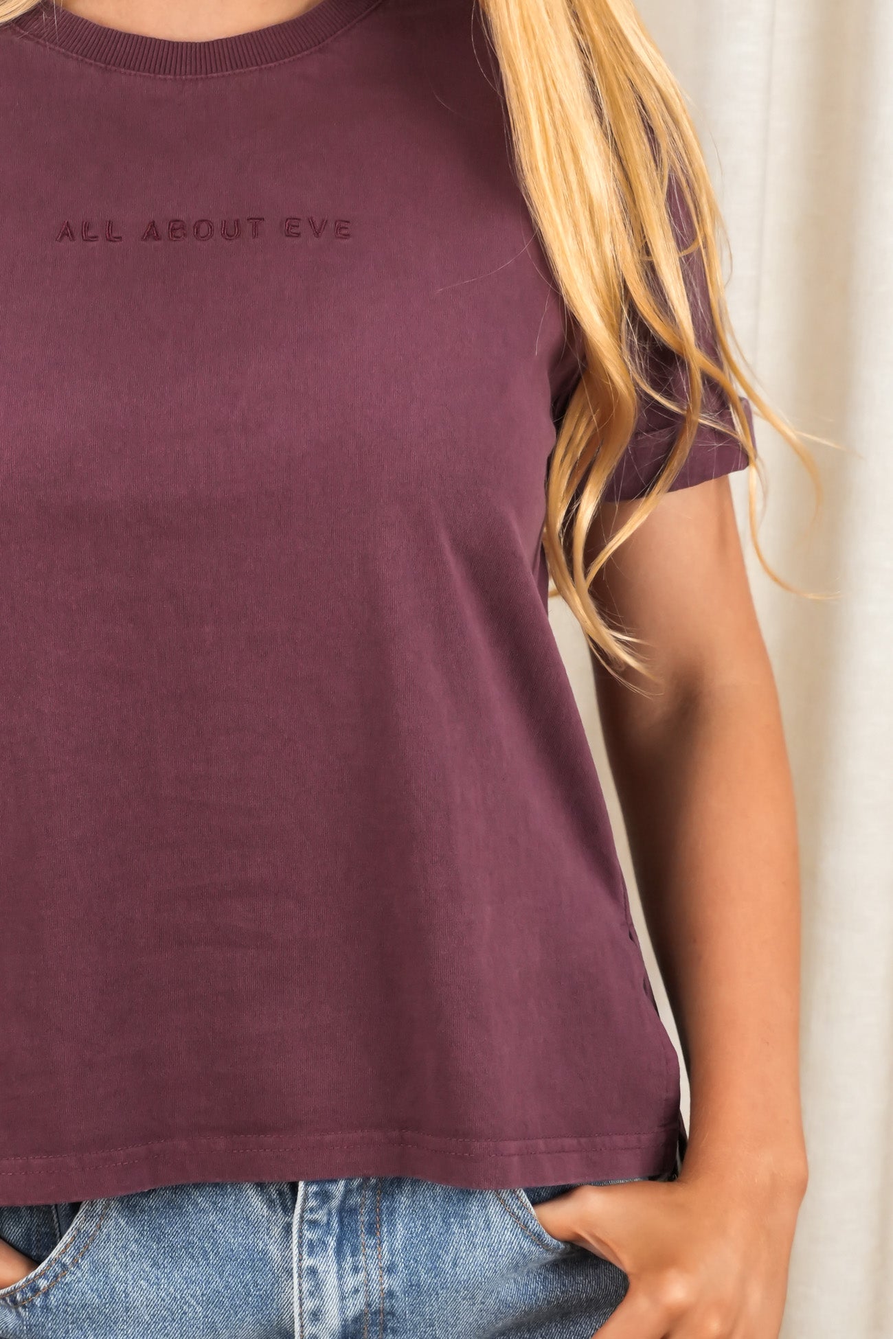 AAE Washed Tee Wine