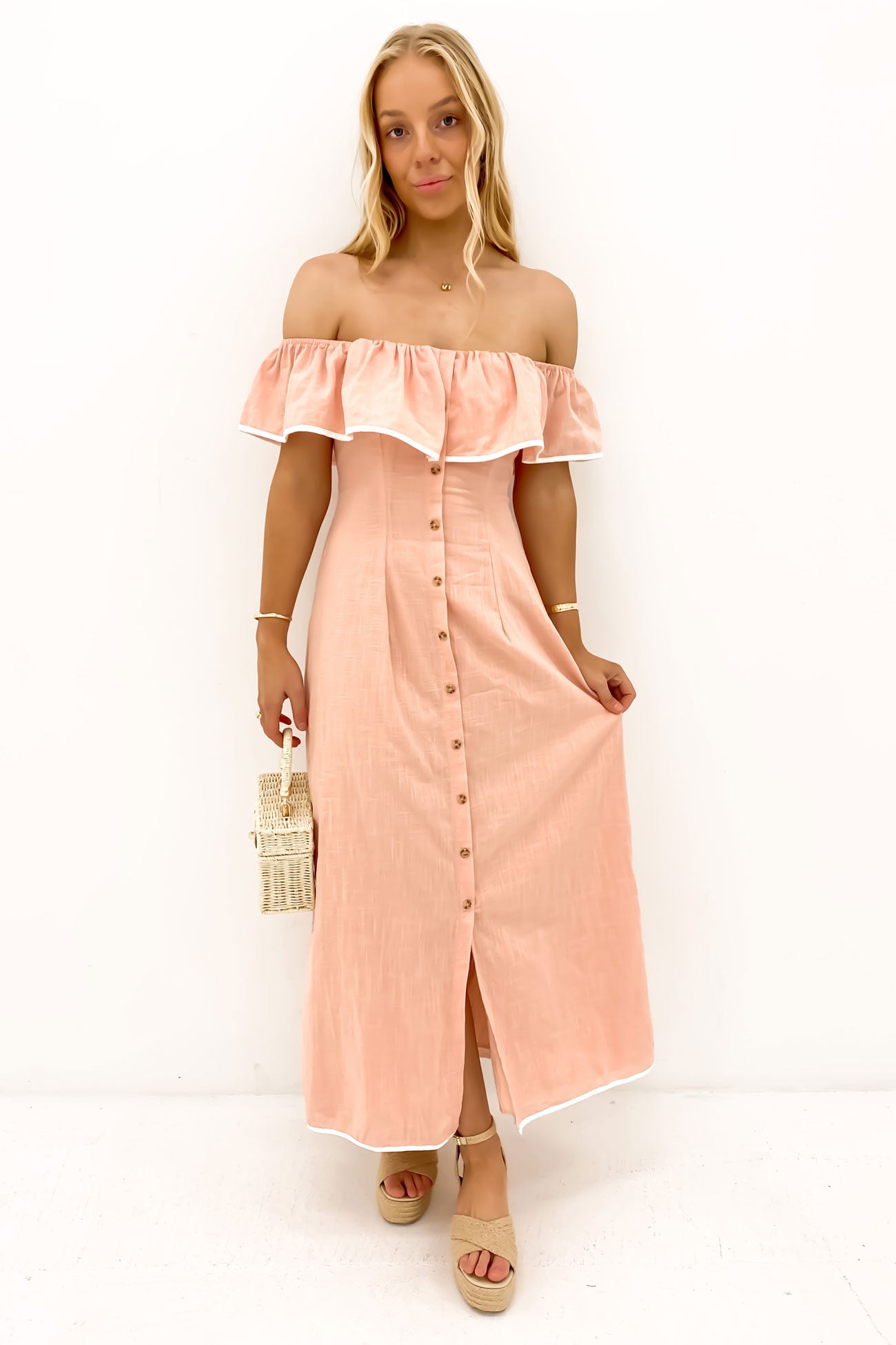 Aaron Midi Dress Blush Aaron Midi Dress Blush