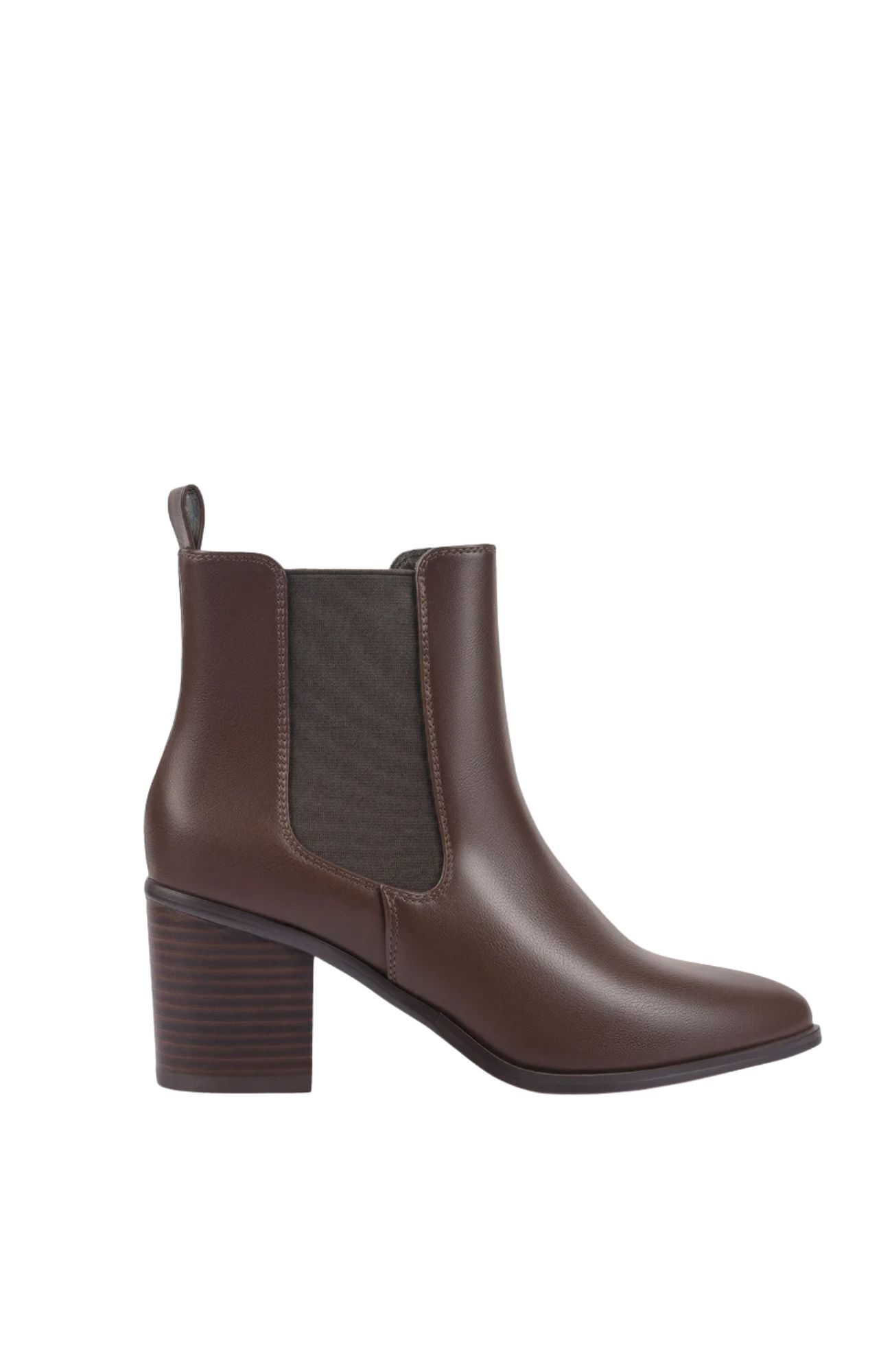 Abbie Chelsea Ankle Boots Chocolate Brown