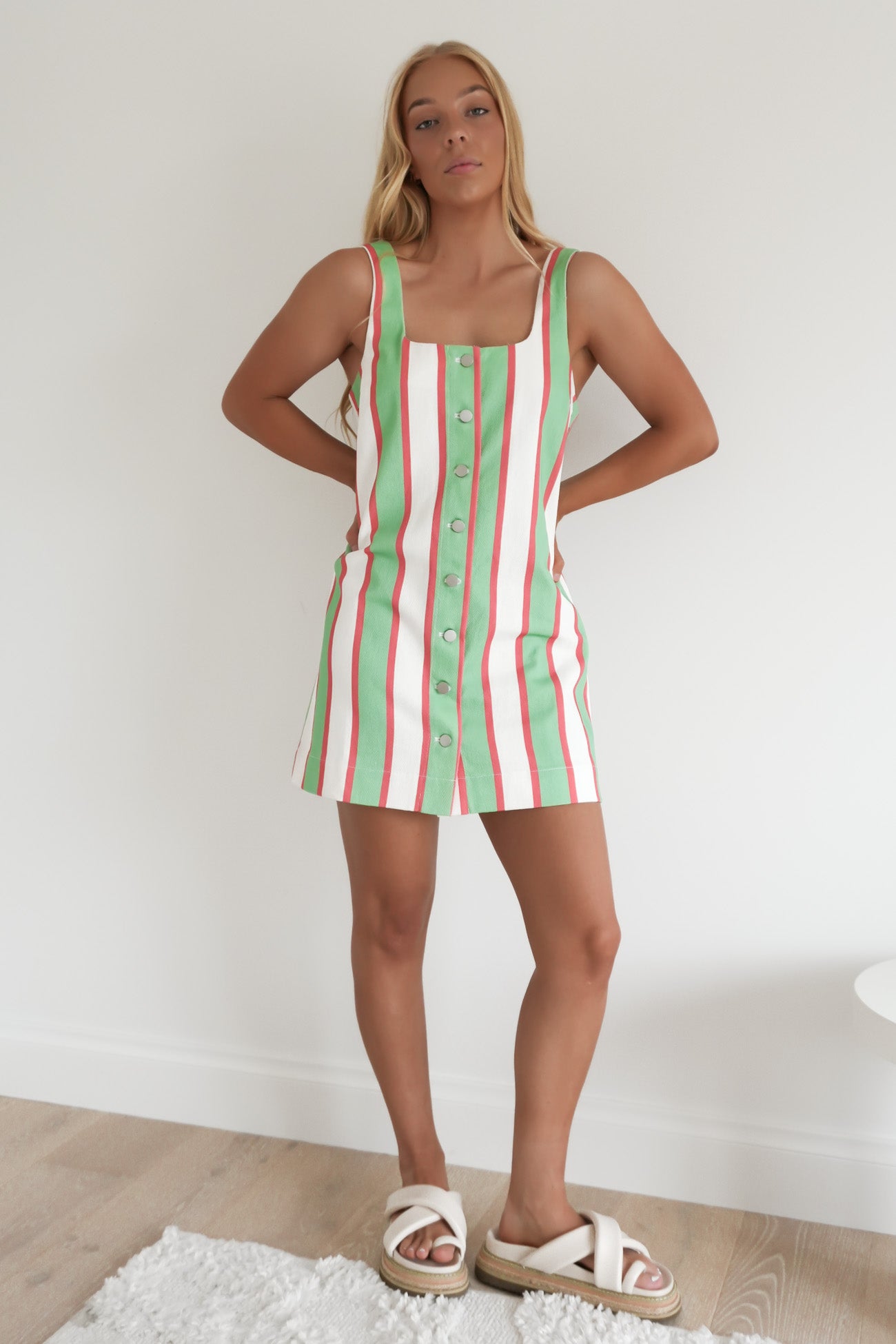 Abi Mini Dress Carnival Stripe