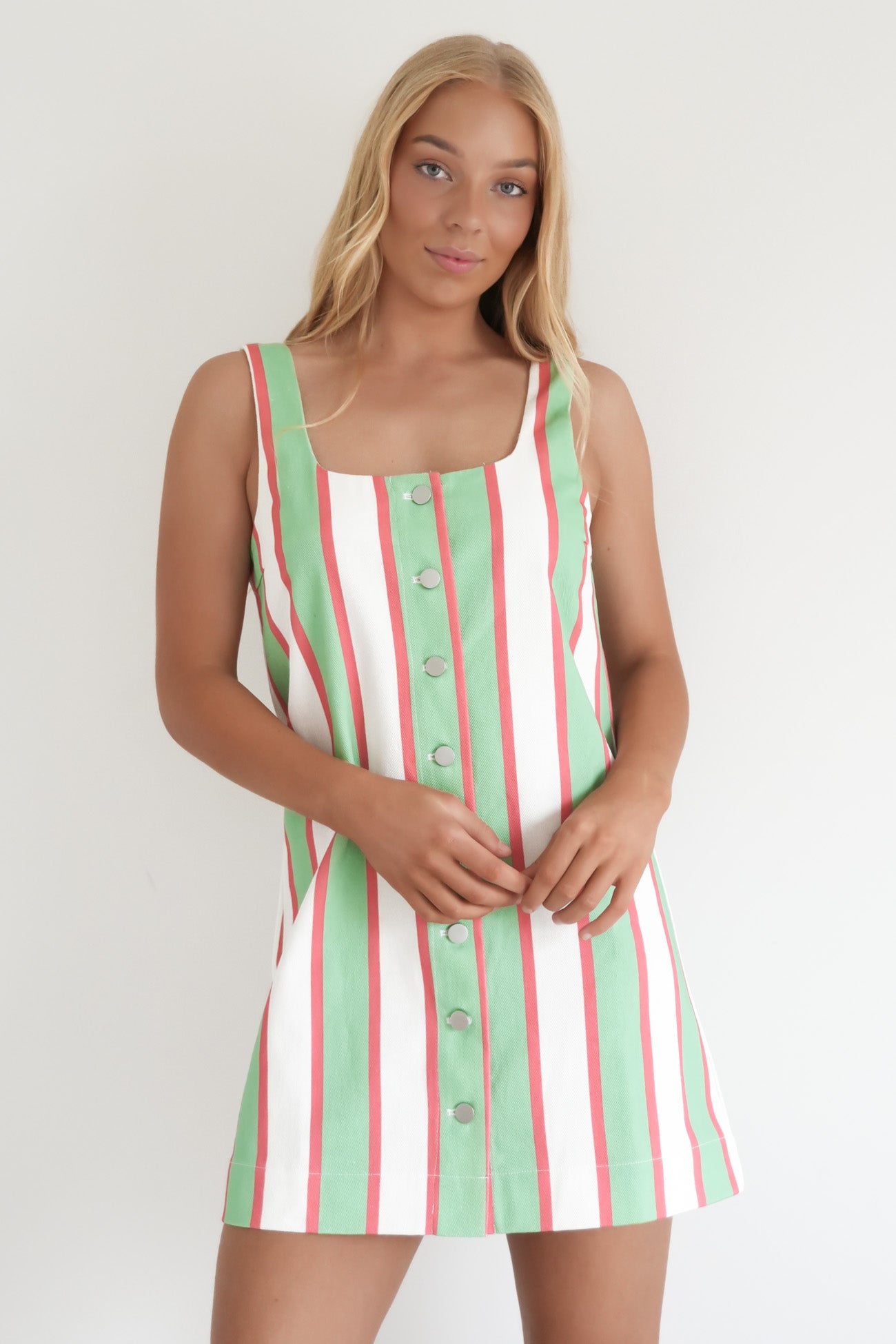 Abi Mini Dress Carnival Stripe