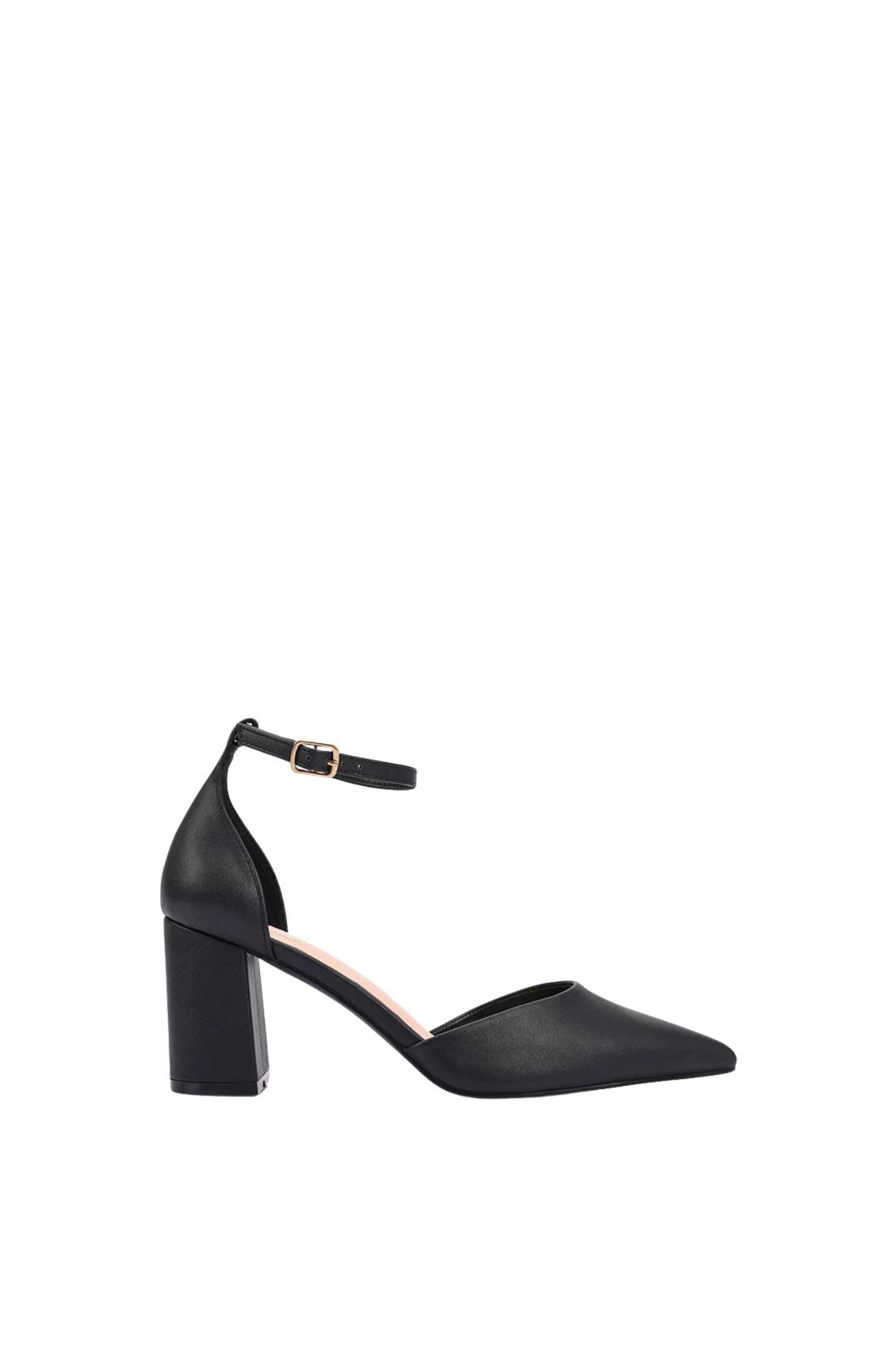 Eli Closed Toe Block Heels Black