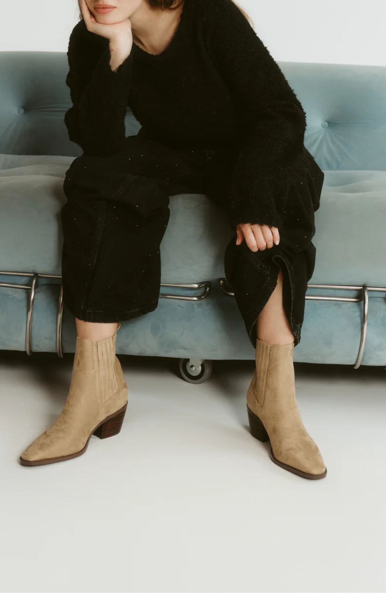 Dale Chelsea Ankle Boots Taupe Micro