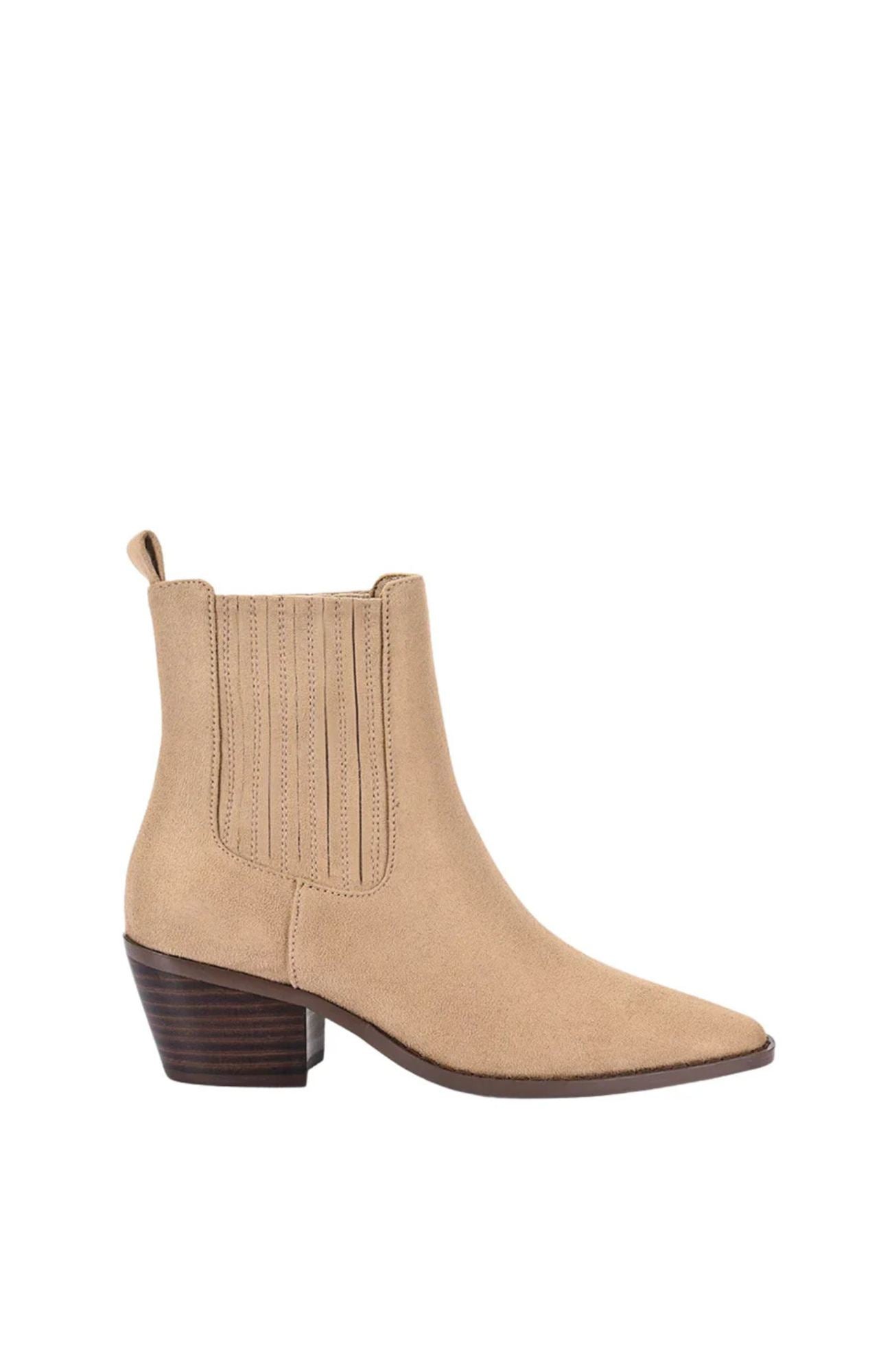 Dale Chelsea Ankle Boots Taupe Micro