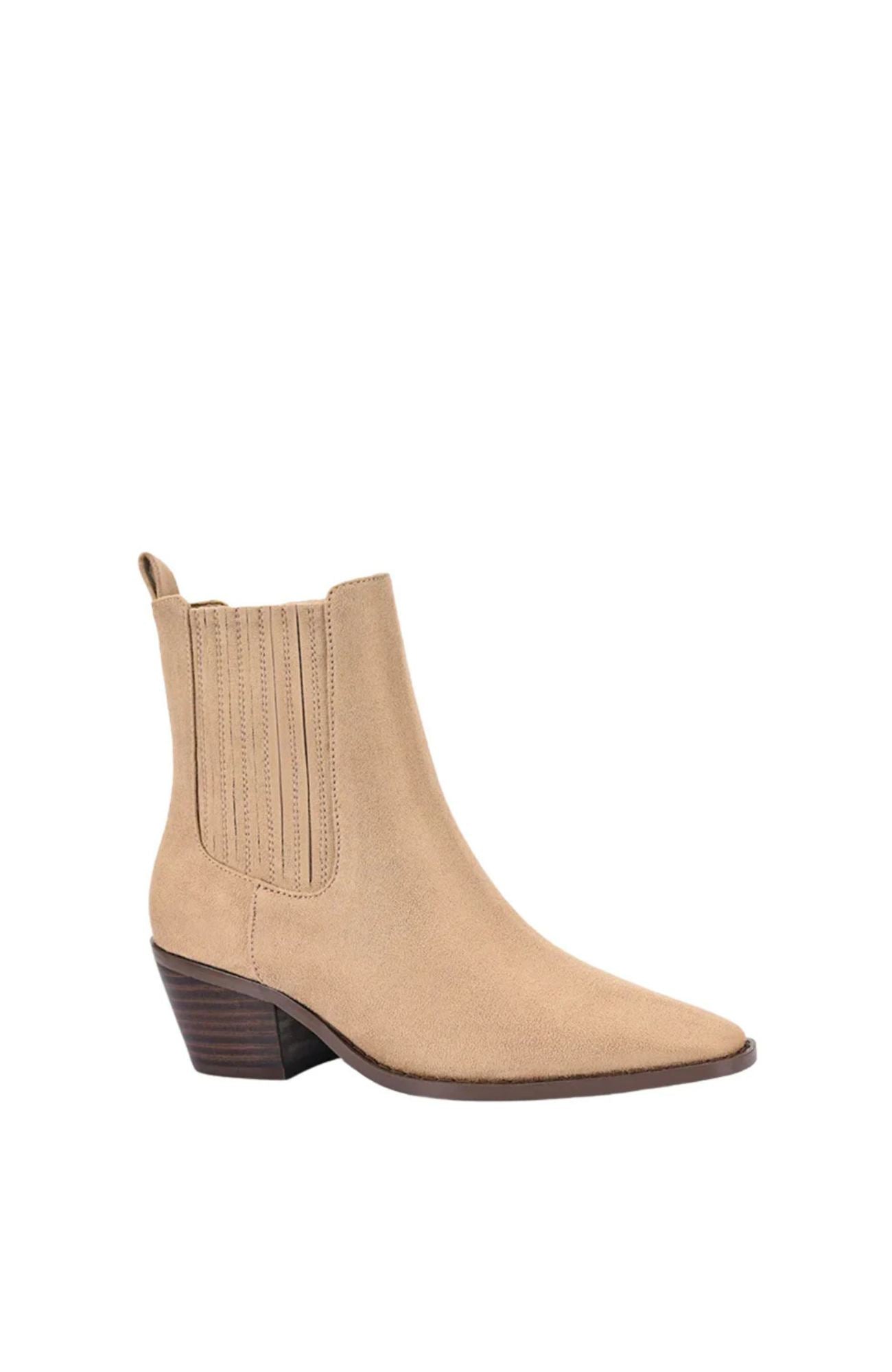 Dale Chelsea Ankle Boots Taupe Micro