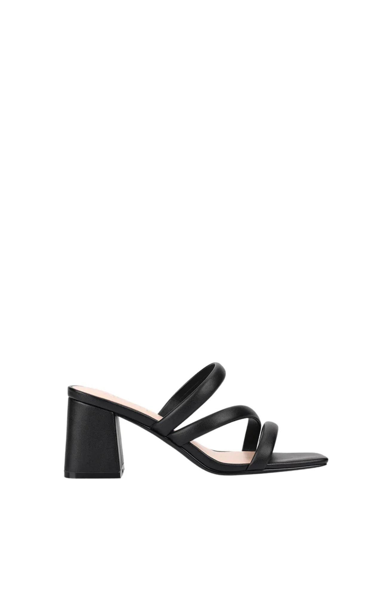 Stallone Block Heel Mules Black