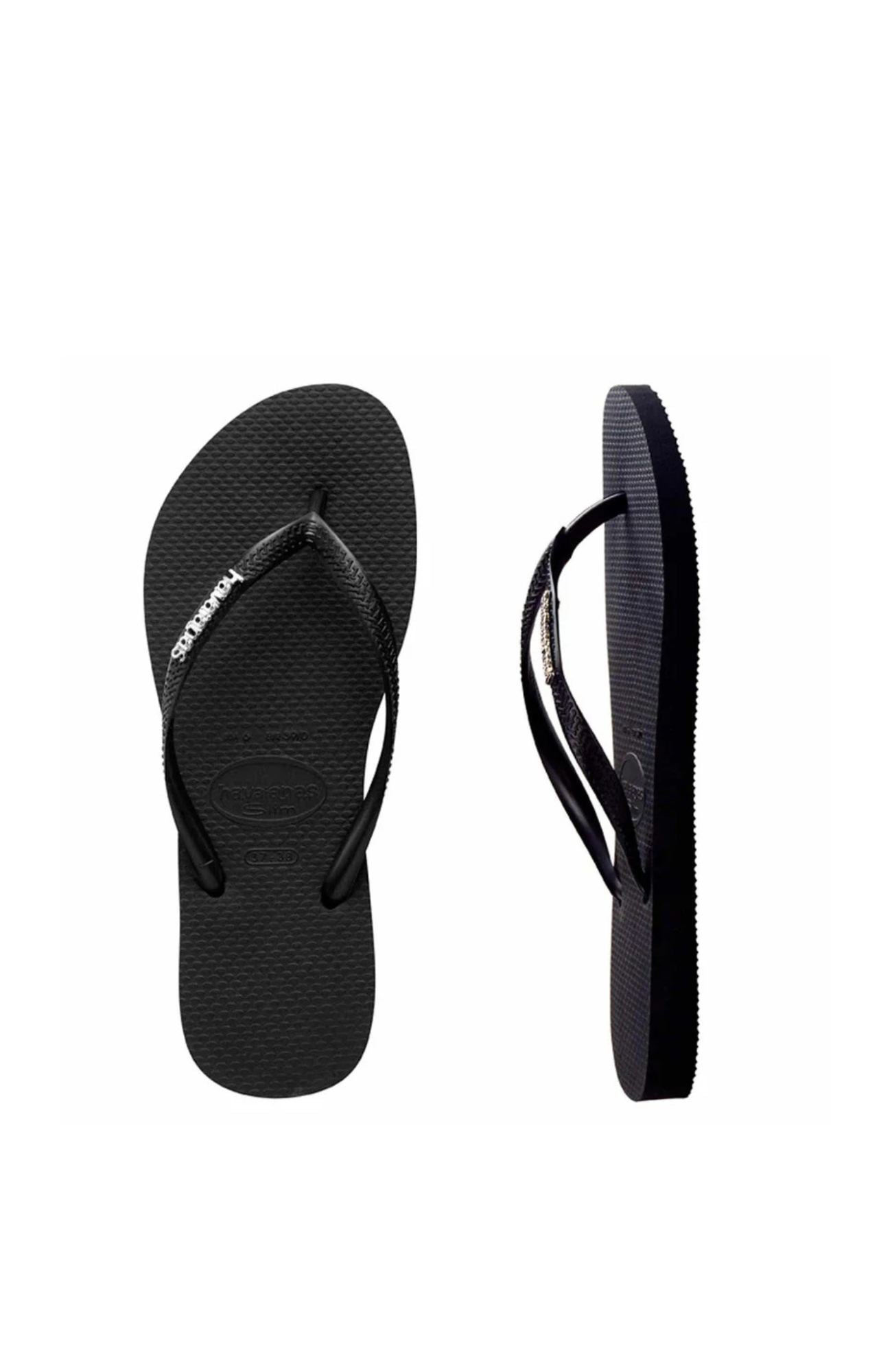 Slim Metal Logo Black Silver