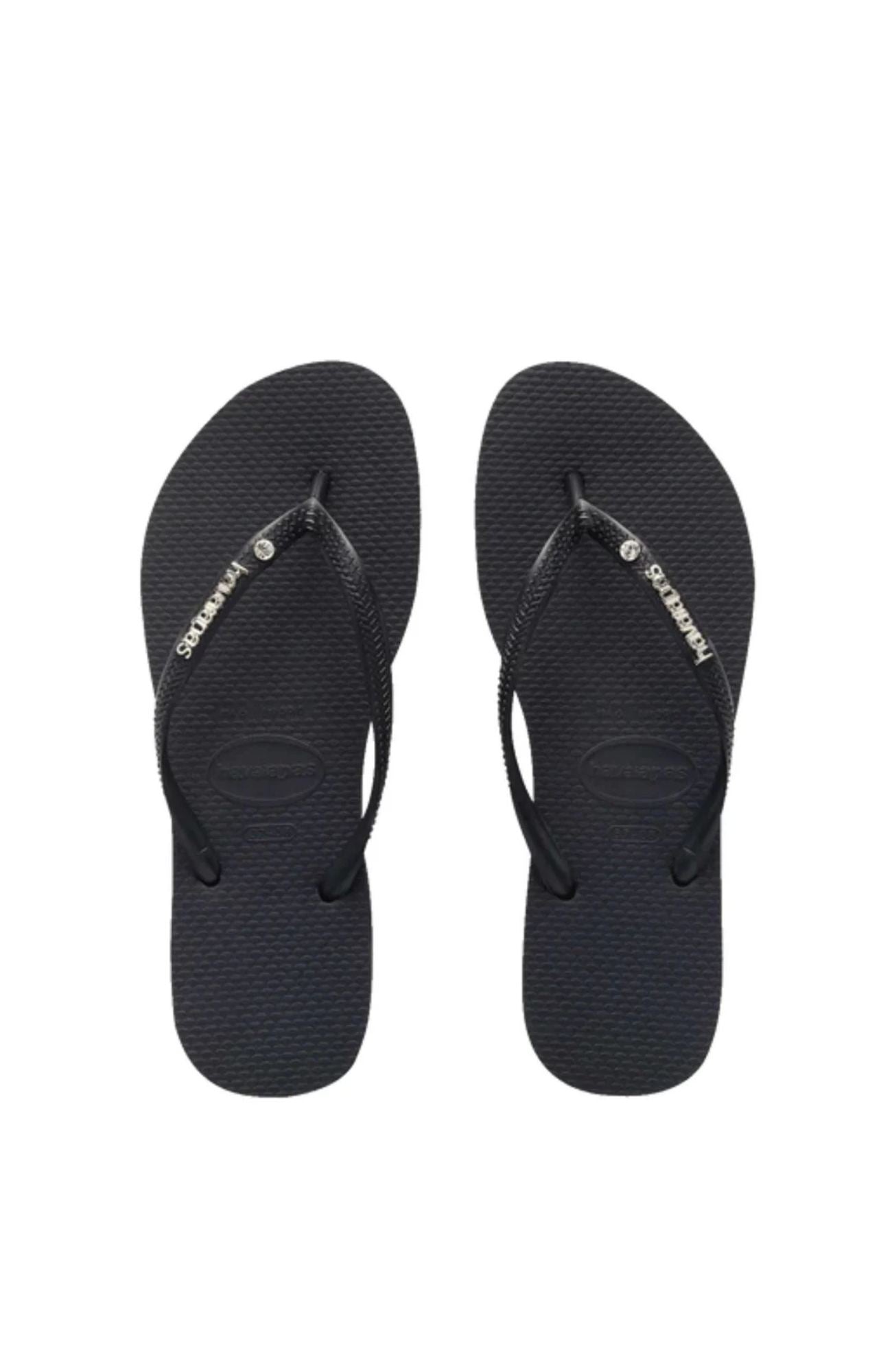 Slim Metal Logo Crystal Black