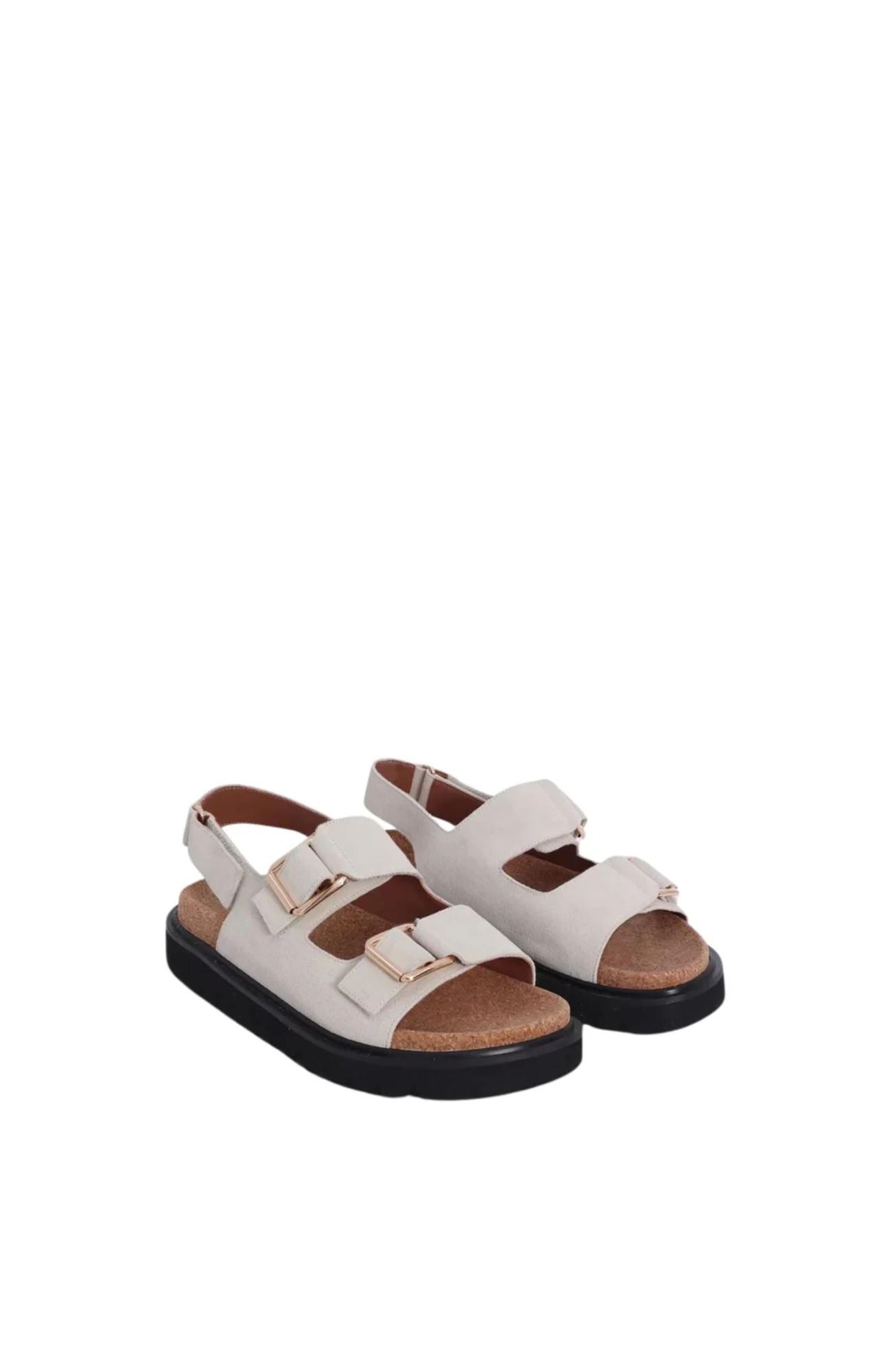 Tulum Sandal Off White Cow Suede