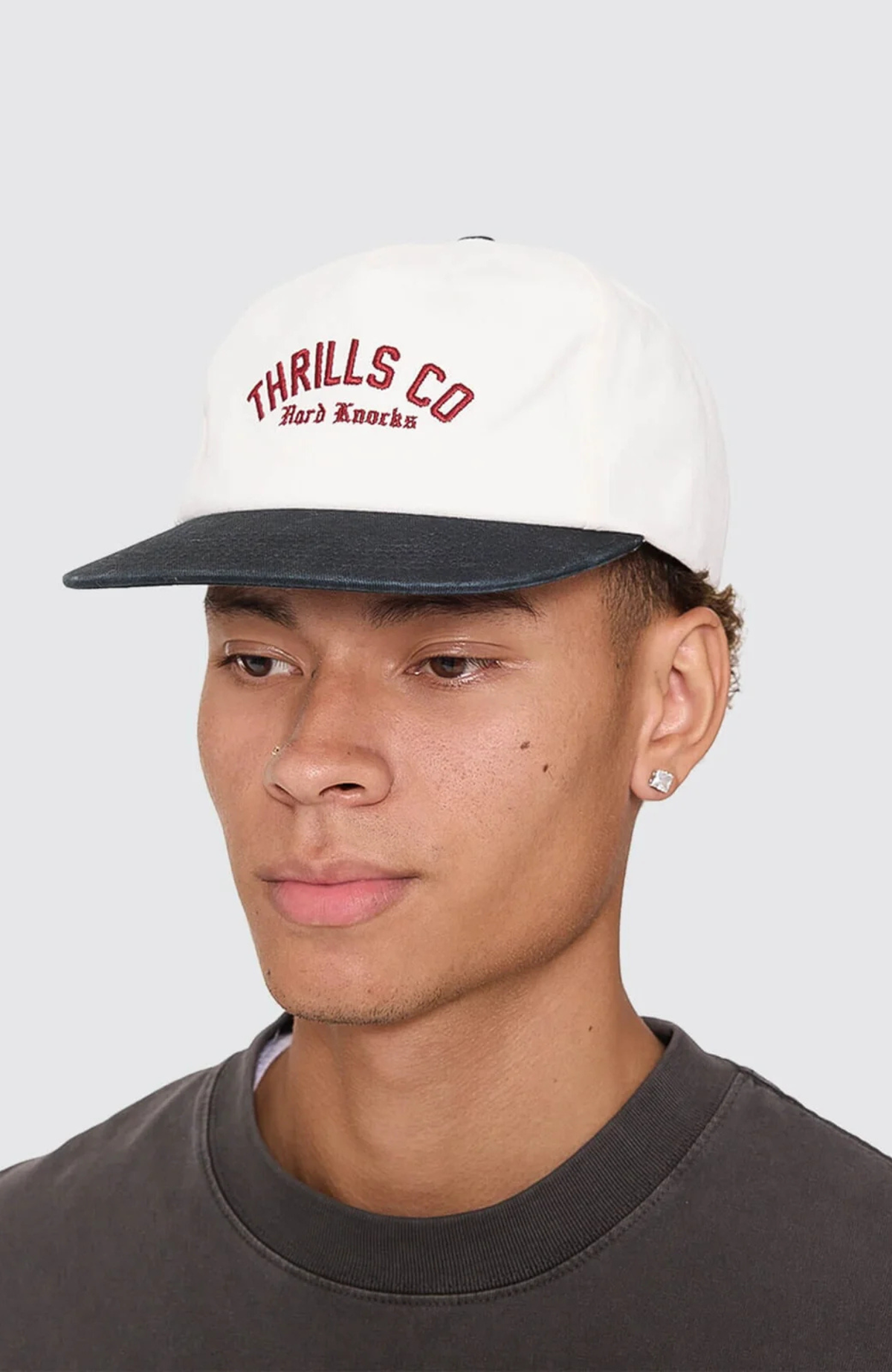Hard Knocks College 5 Panel Cap Marshmallow