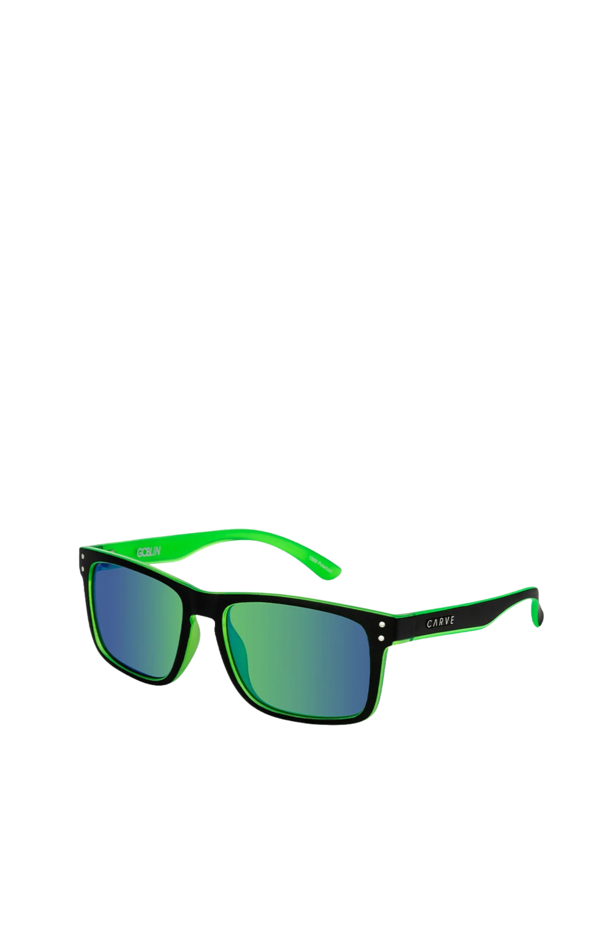 Goblin Matt Black // Green Iridium Polarized