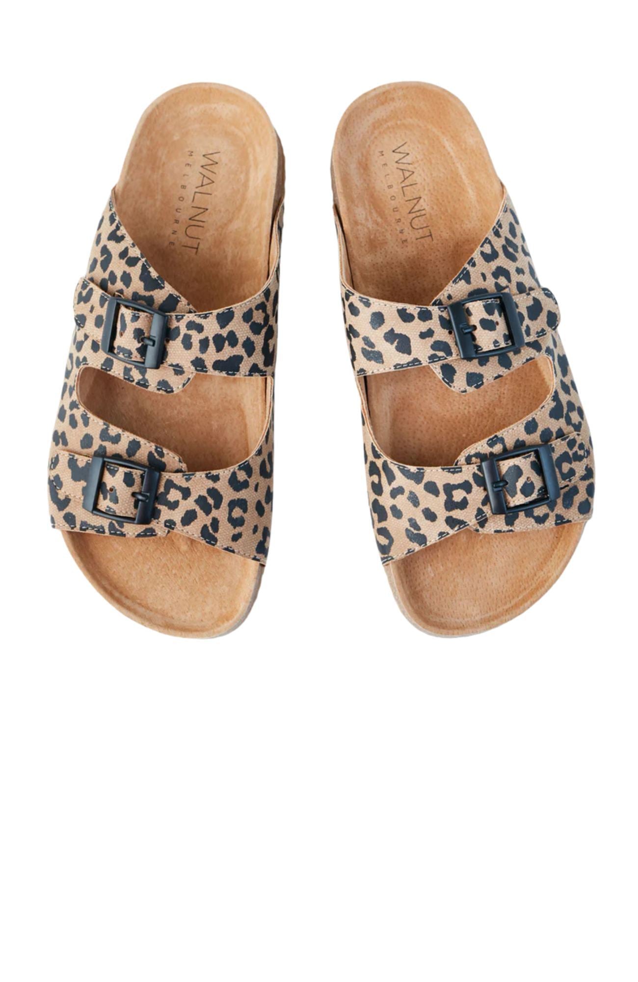 Bailey Slide Tan Leopard