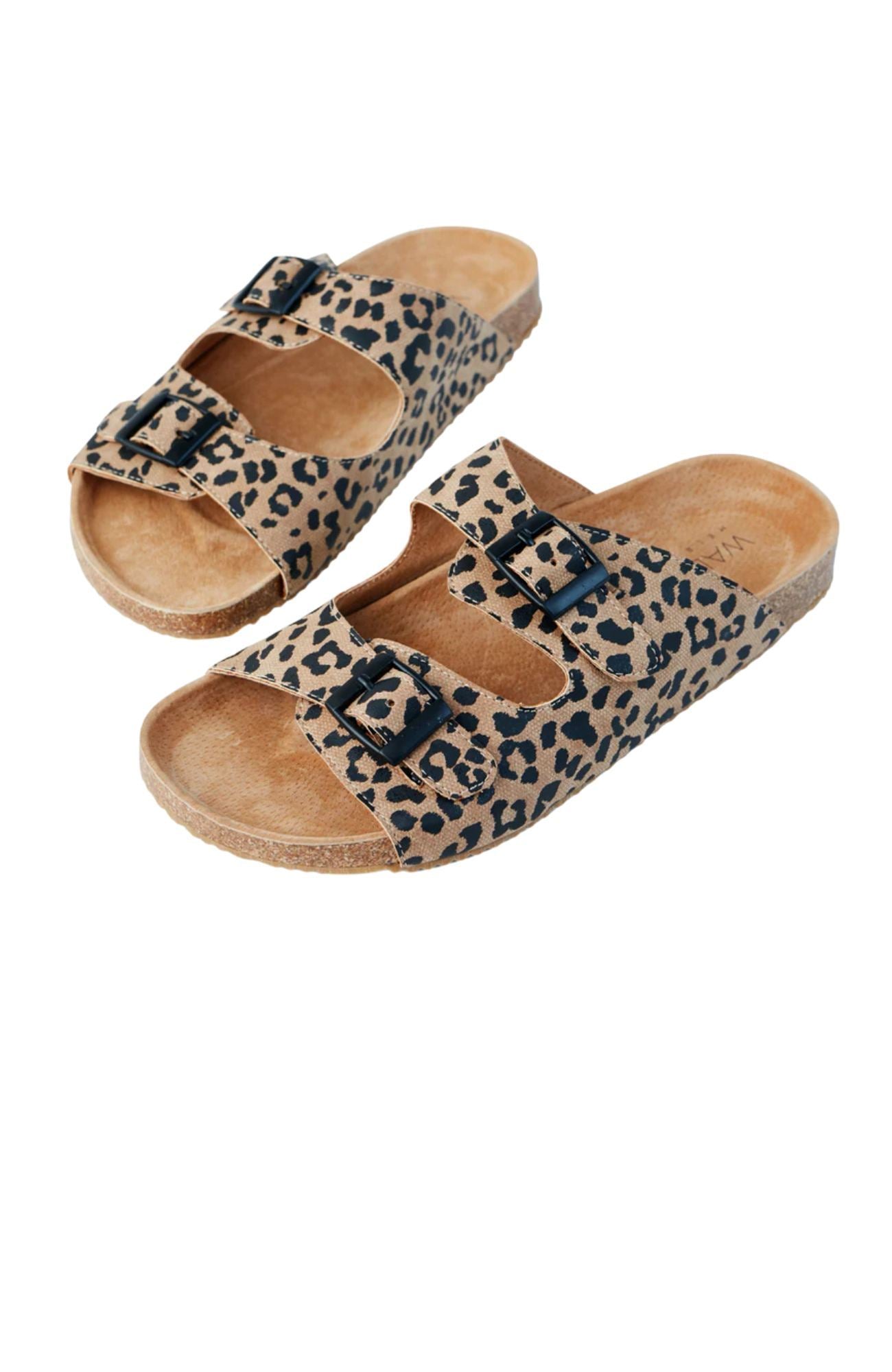 Bailey Slide Tan Leopard