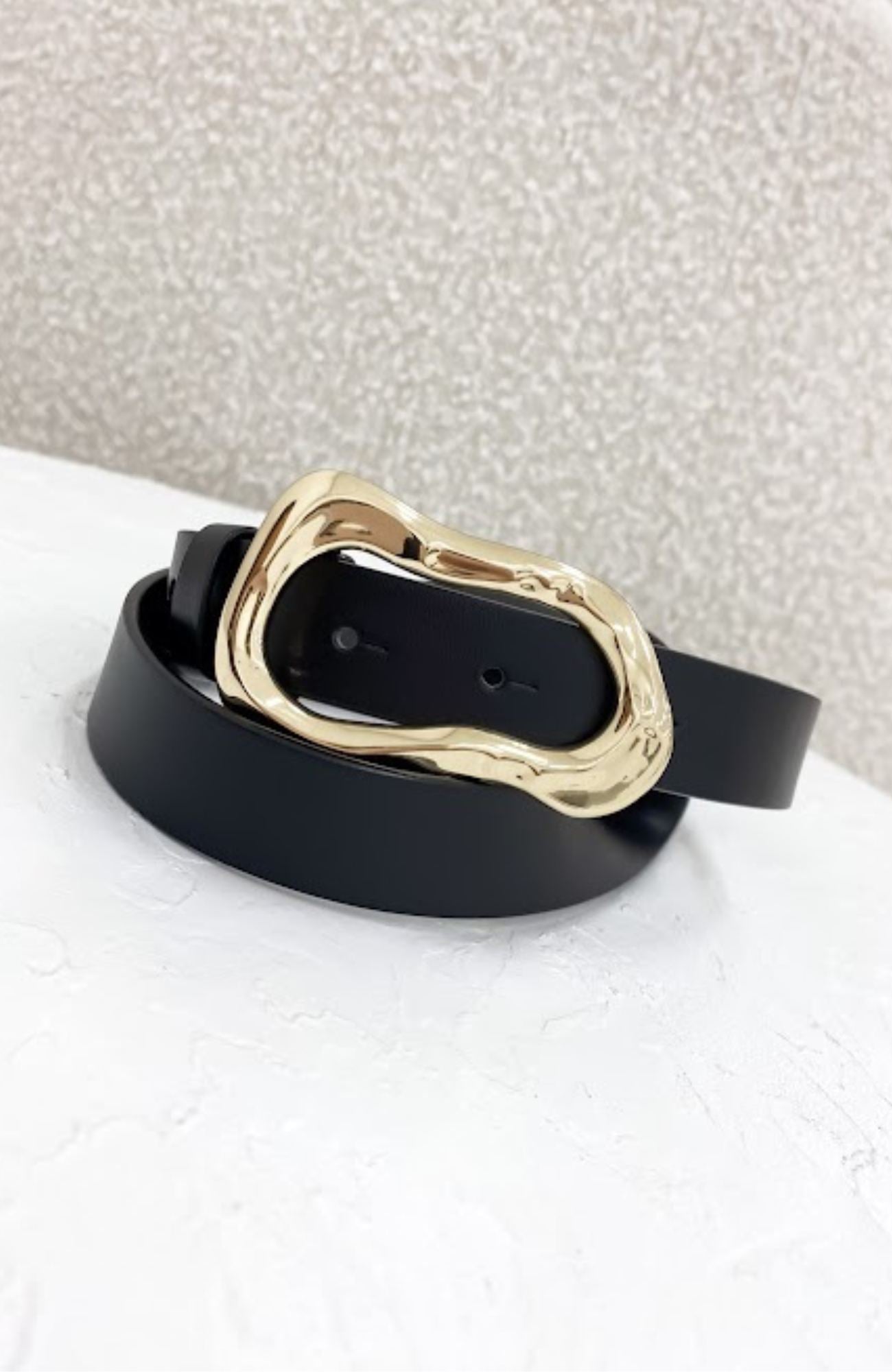 Charlotte Belt Black Gold