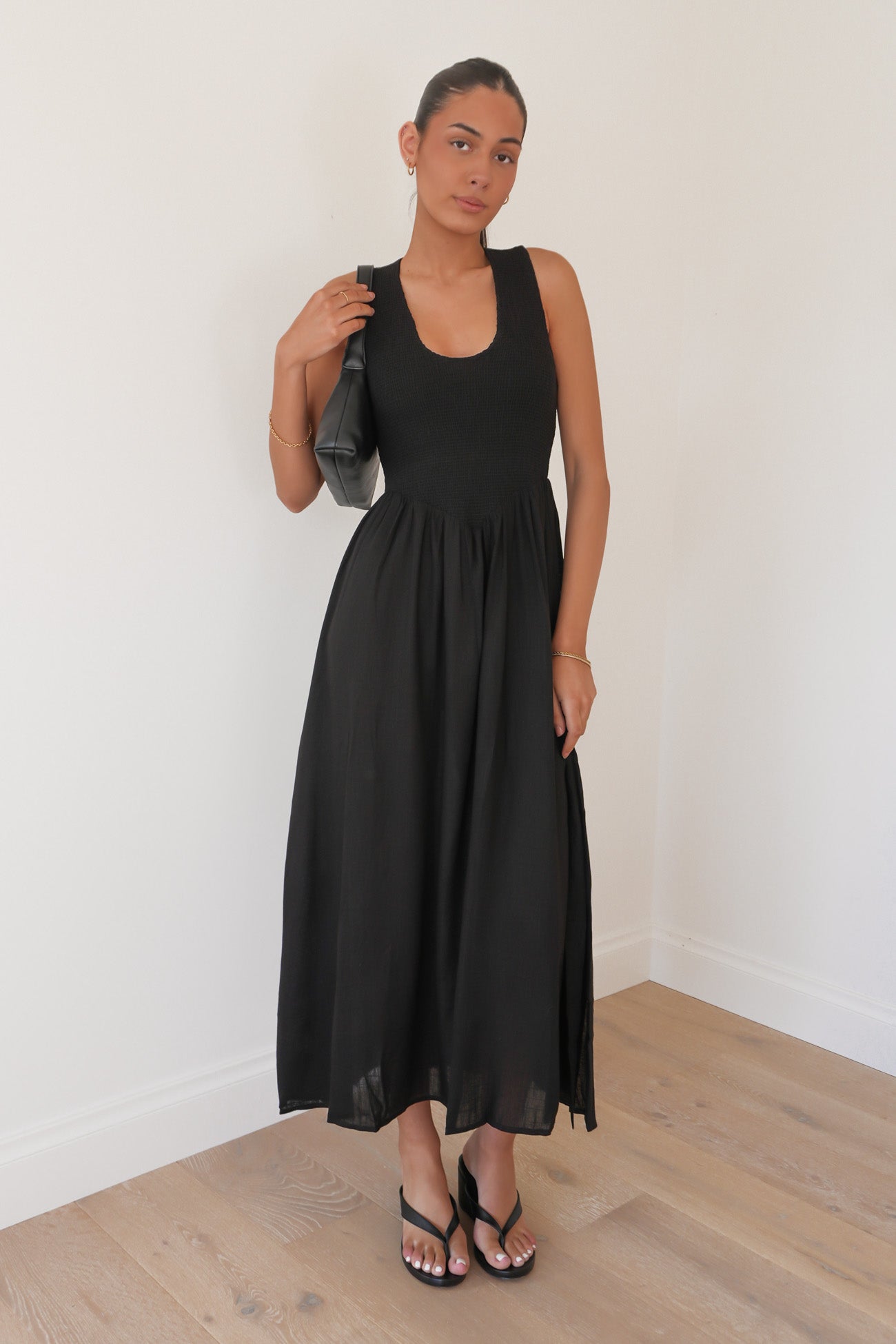 Adams Midi Dress Black
