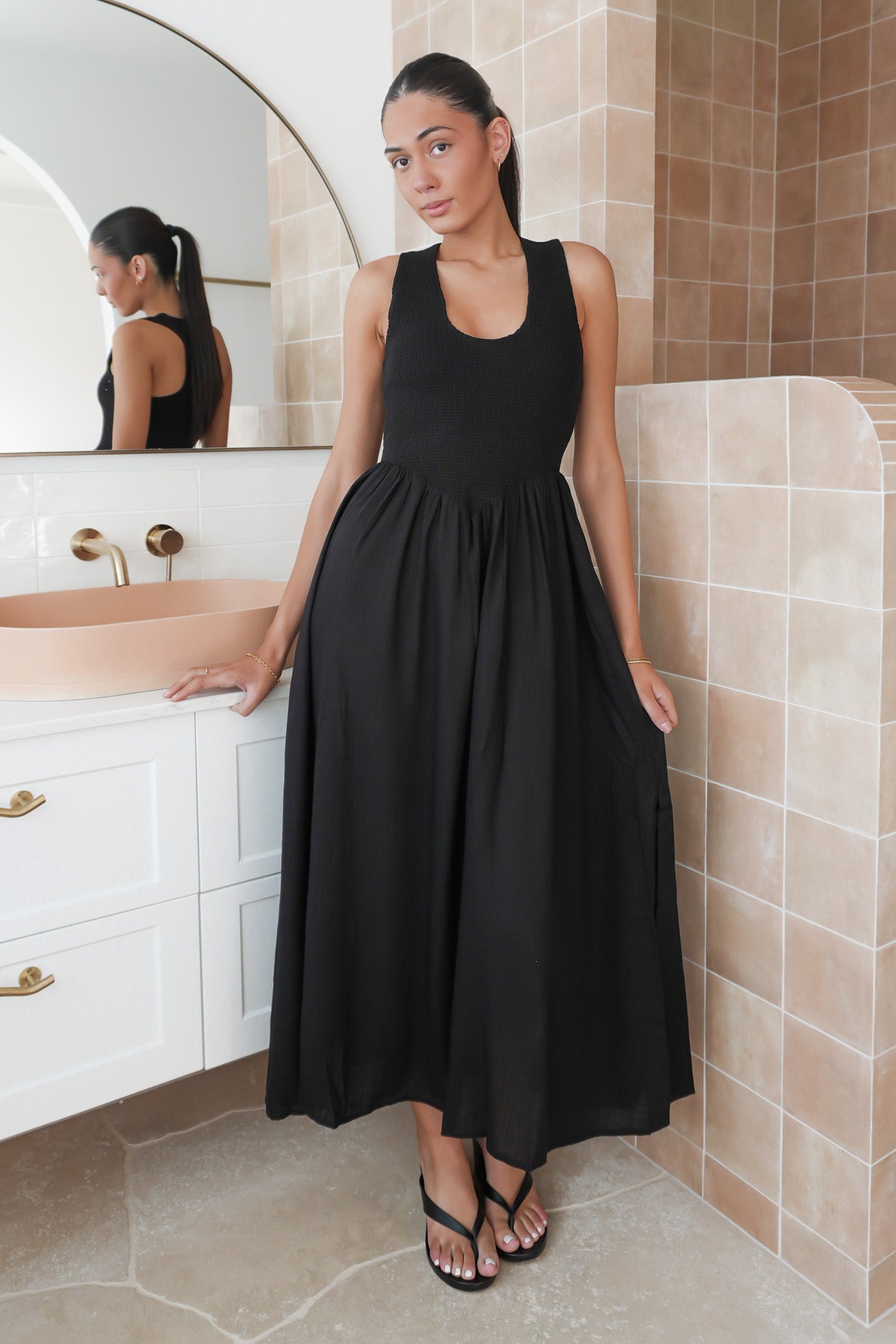 Adams Midi Dress Black