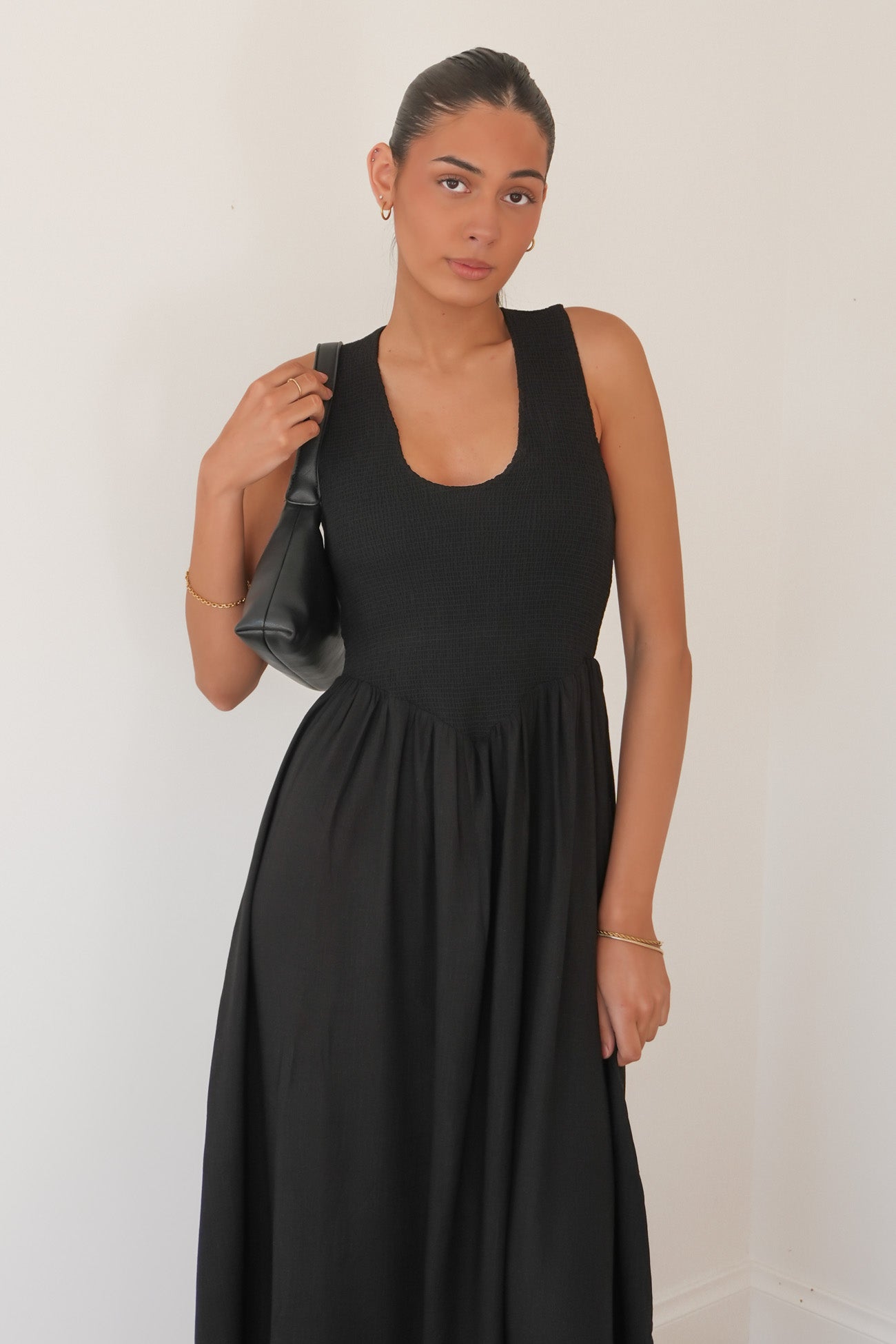 Adams Midi Dress Black