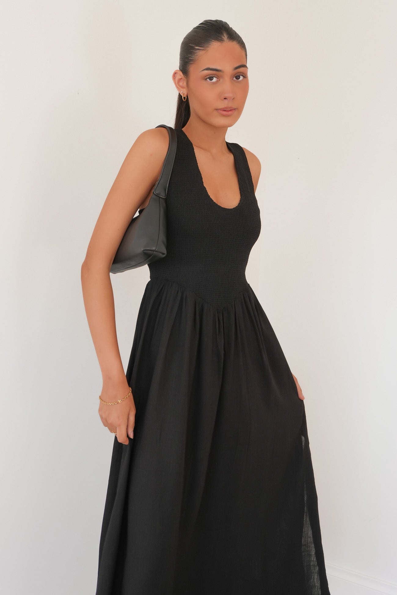 Adams Midi Dress Black