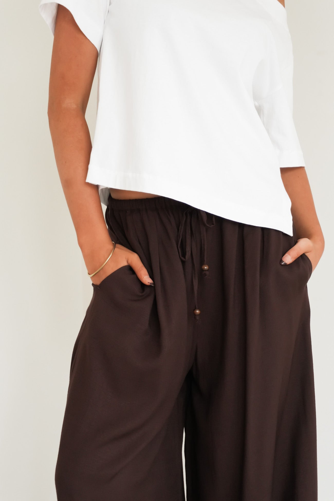 Aila Balloon Pant Chocolate