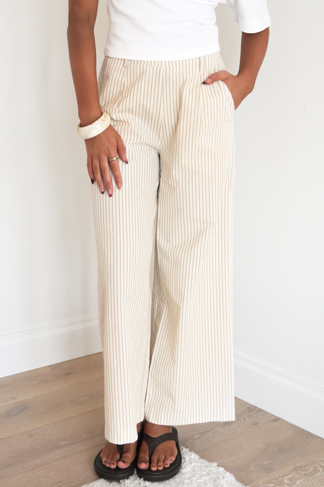 Ainsleigh Pant Cream Stripe
