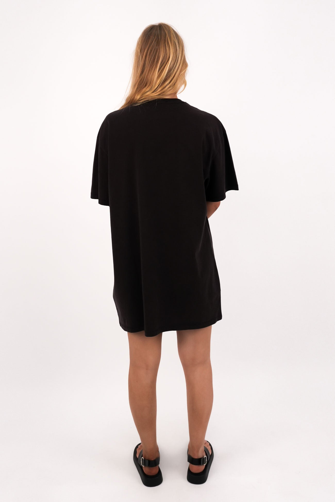 Airbourne Tee Dress Washed Black