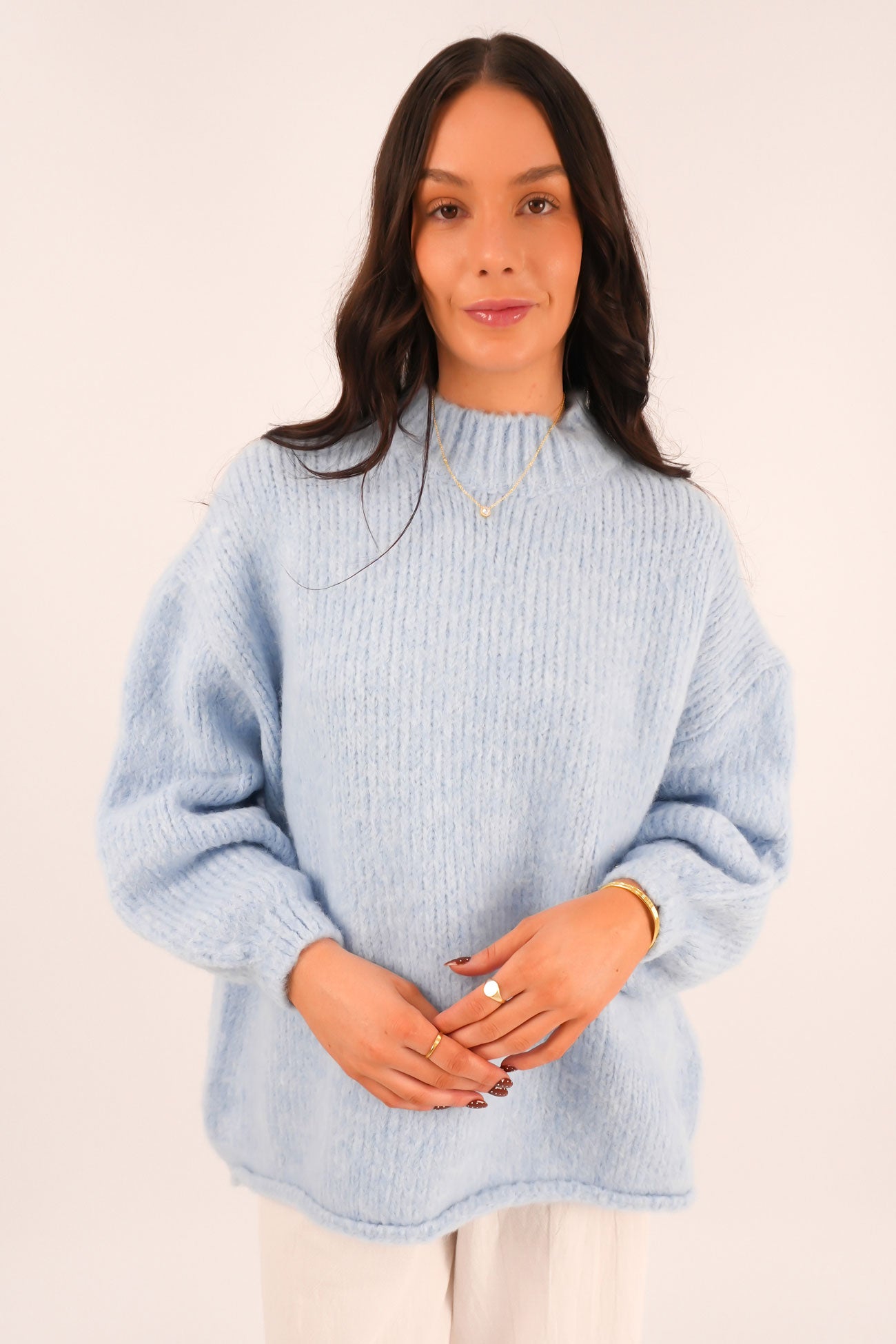 Alfie Knit Jumper Blue