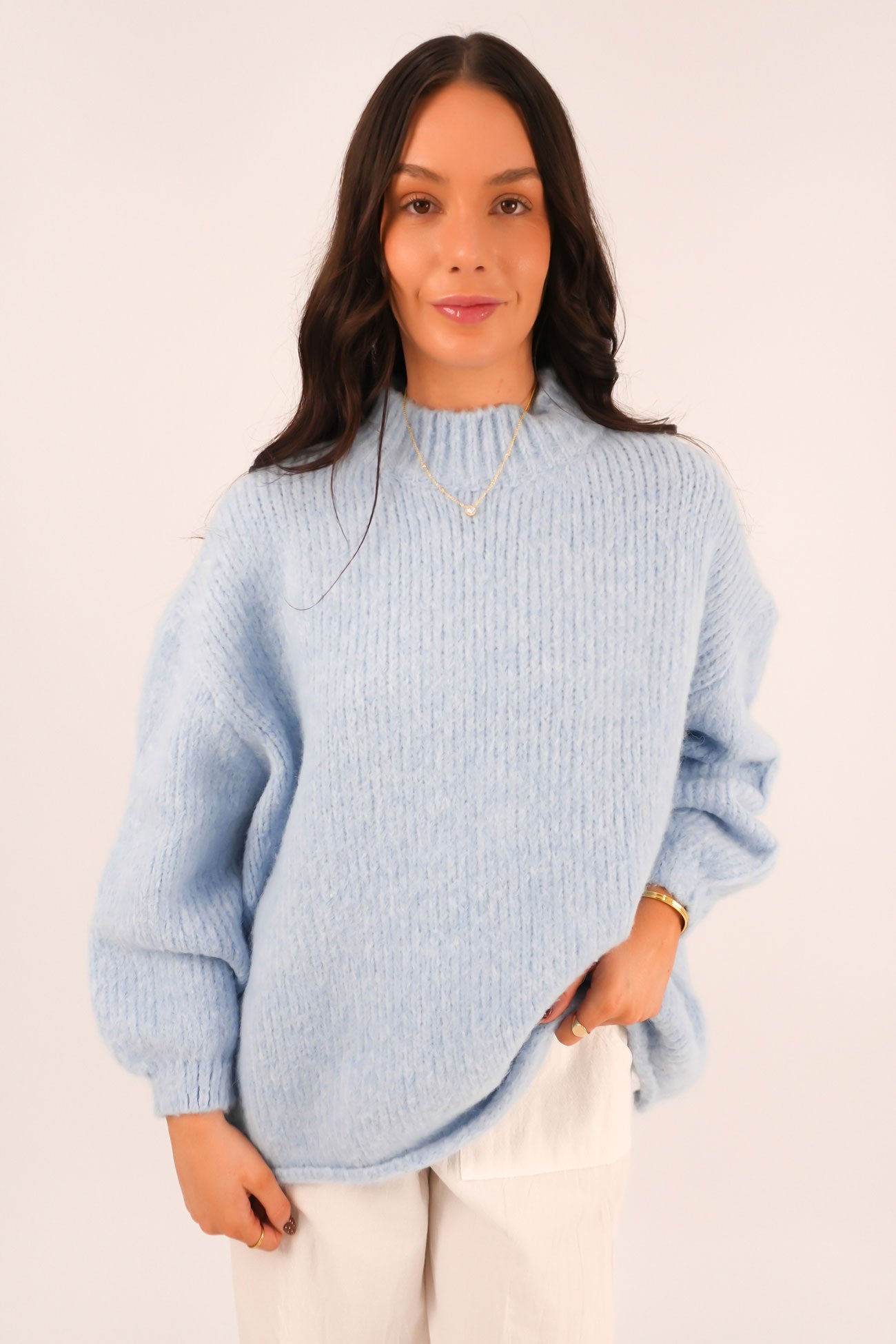 Alfie Knit Jumper Blue