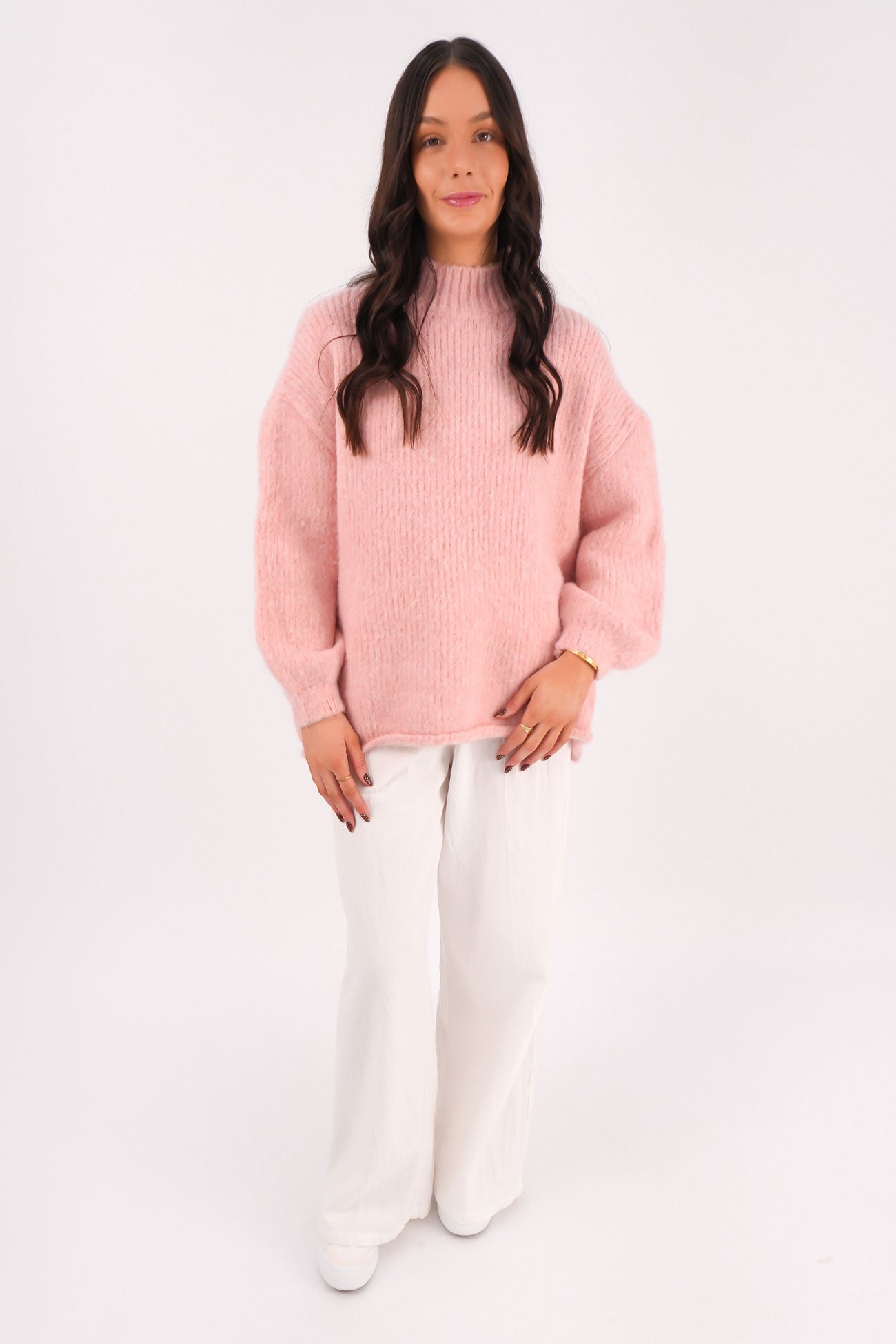 Alfie Knit Jumper Pink