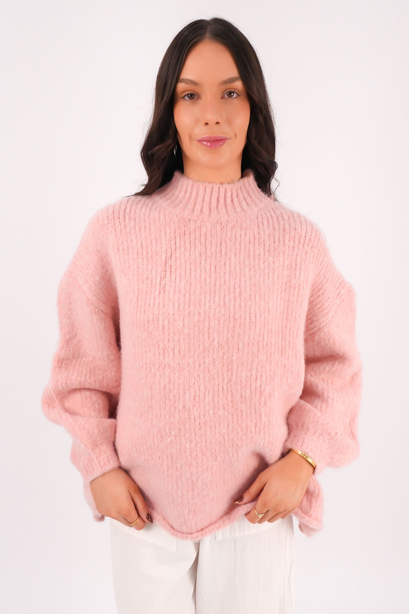 Alfie Knit Jumper Pink
