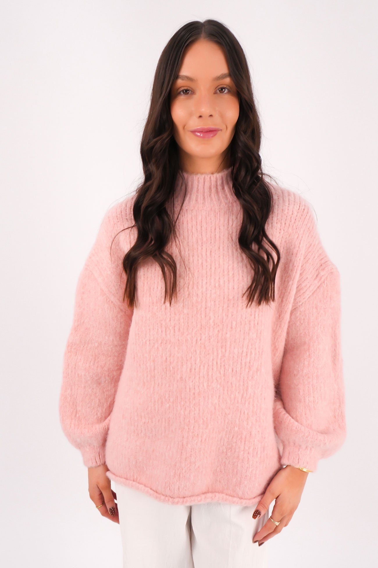 Alfie Knit Jumper Pink
